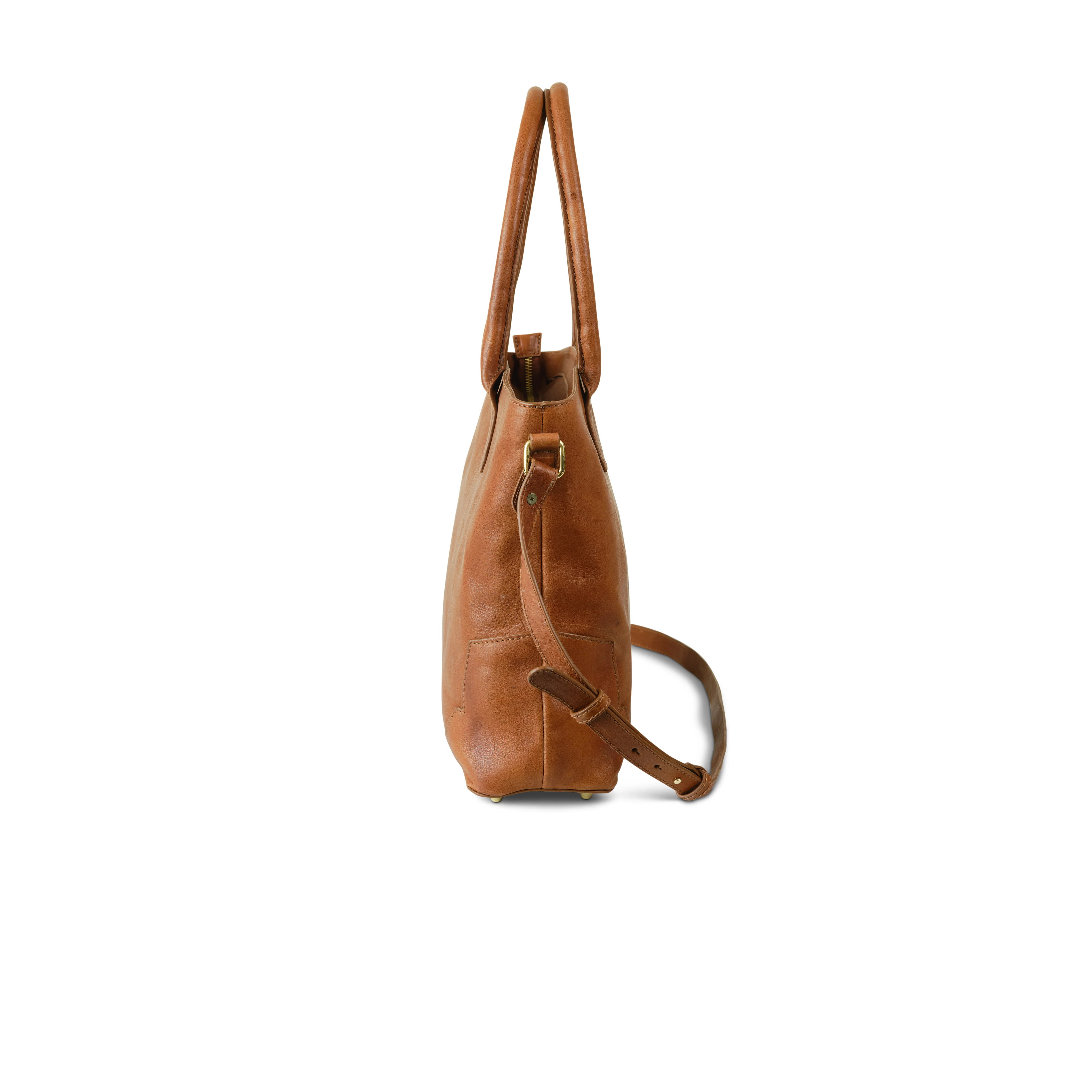Legacy Leather Zip Tote - Image 4
