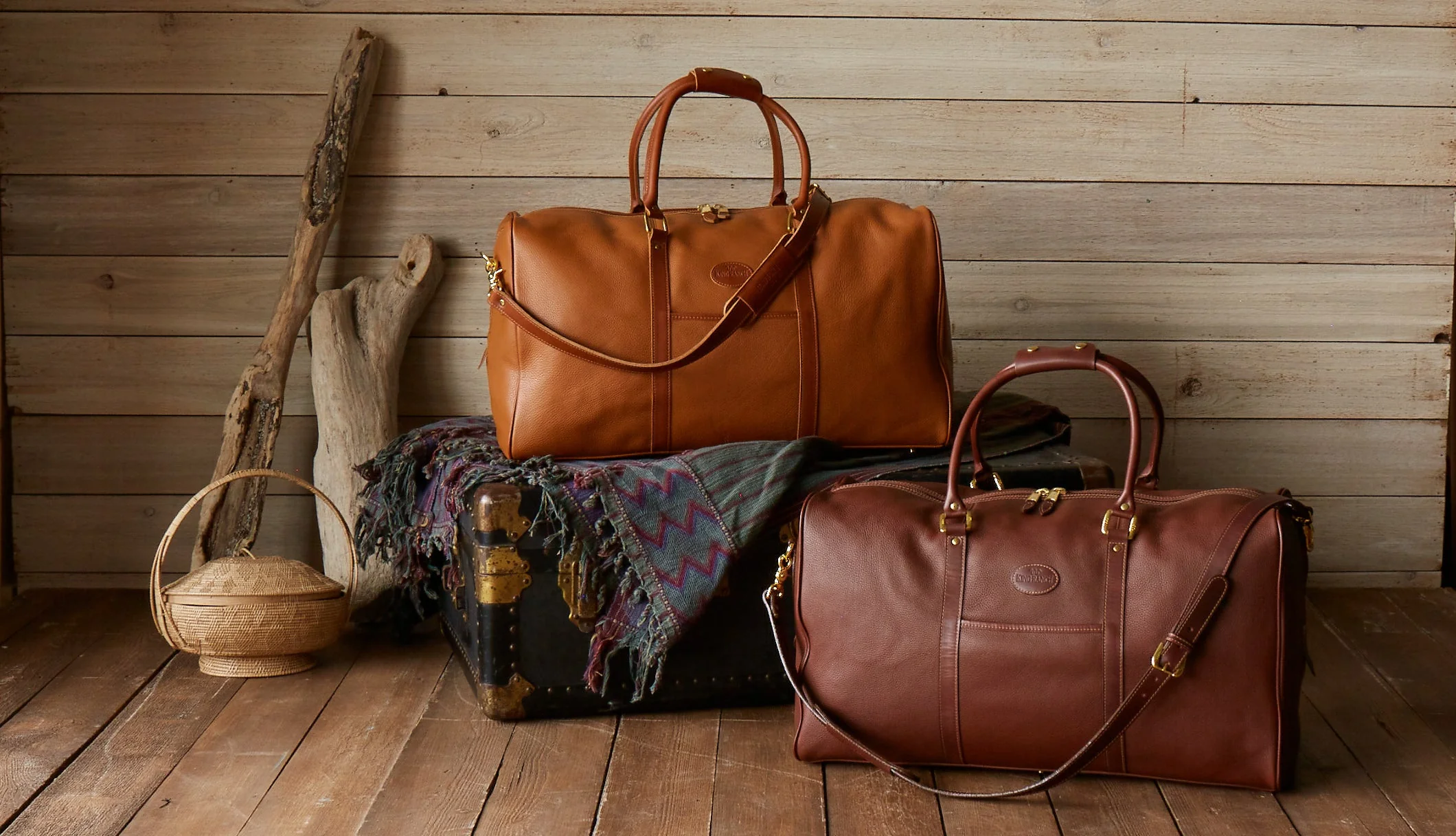 Leather Compañero Duffle, Chaparral - Image 4
