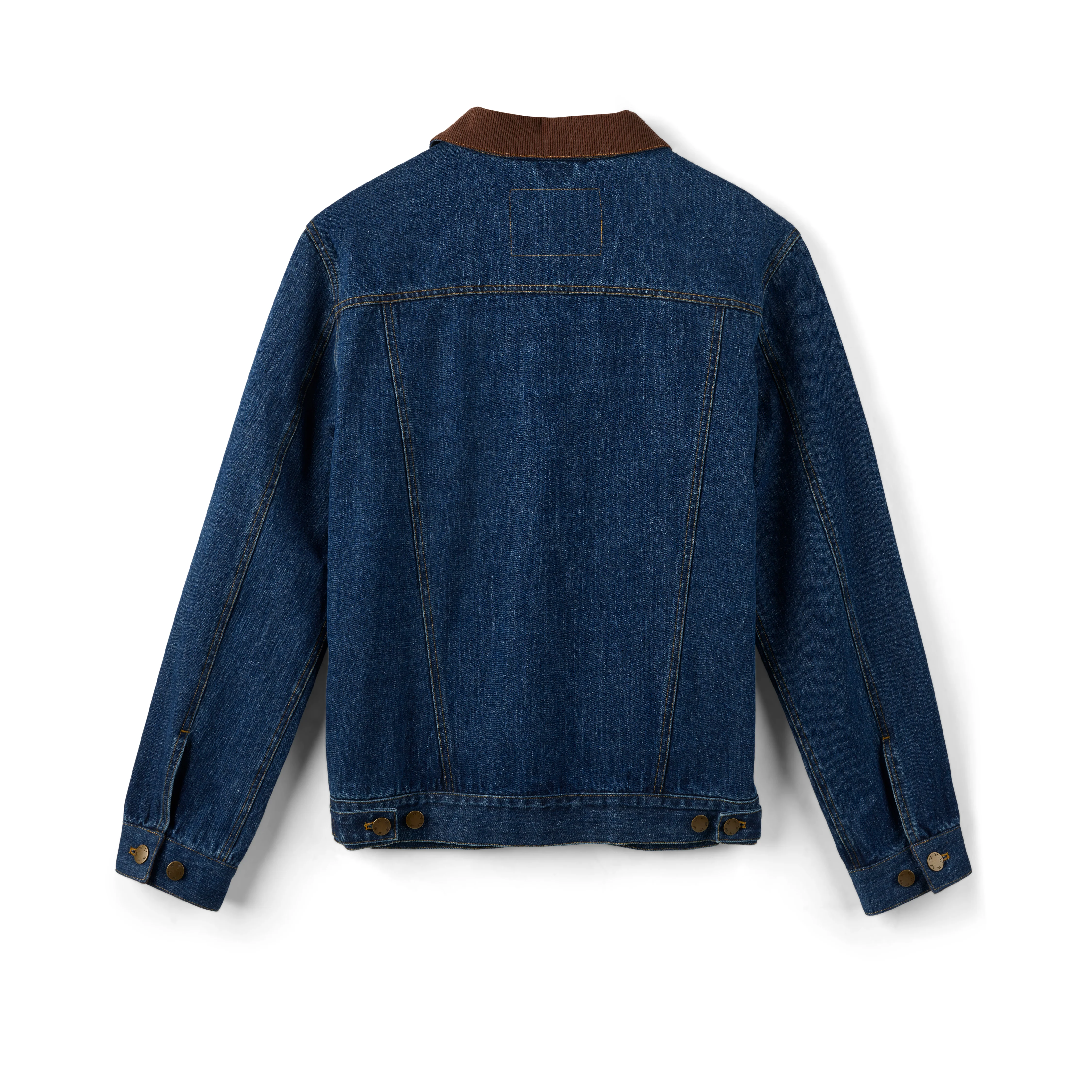 Men's Corduroy Collar Denim Jacket - Image 2