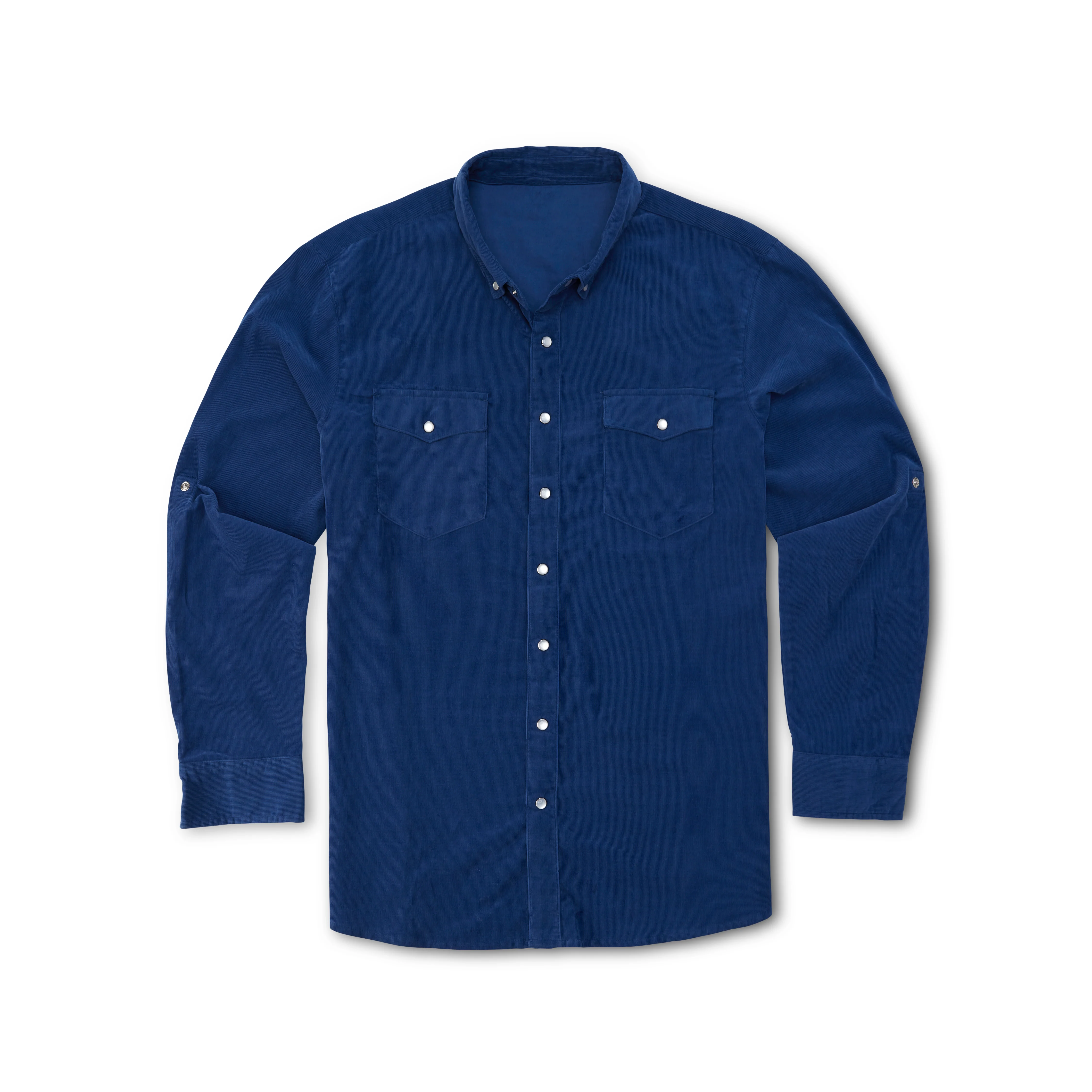 Men's Corduroy Pearl Snap Western Shirt - Image 4