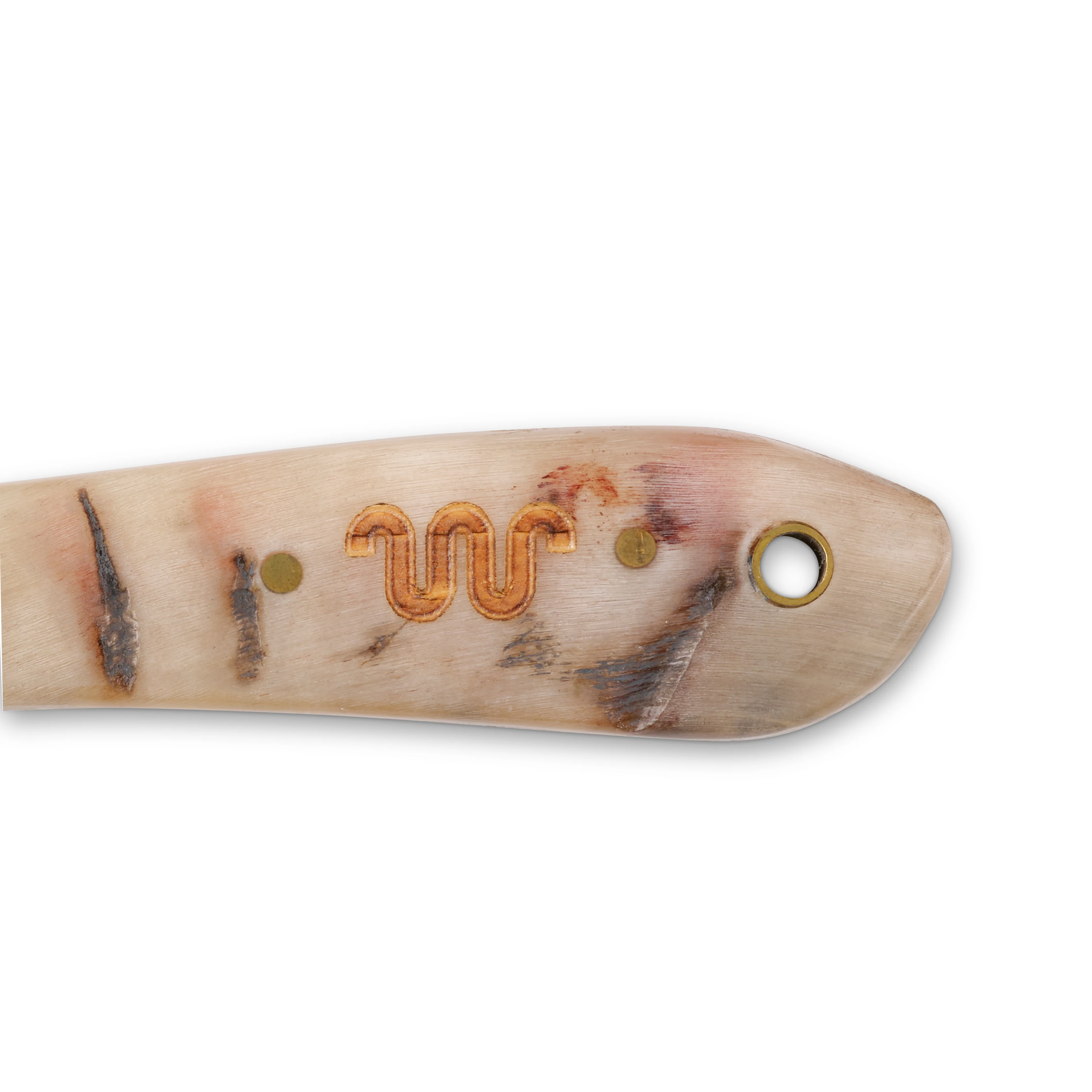 Damascus Skinner Ram Horn Fixed Blade - Image 3