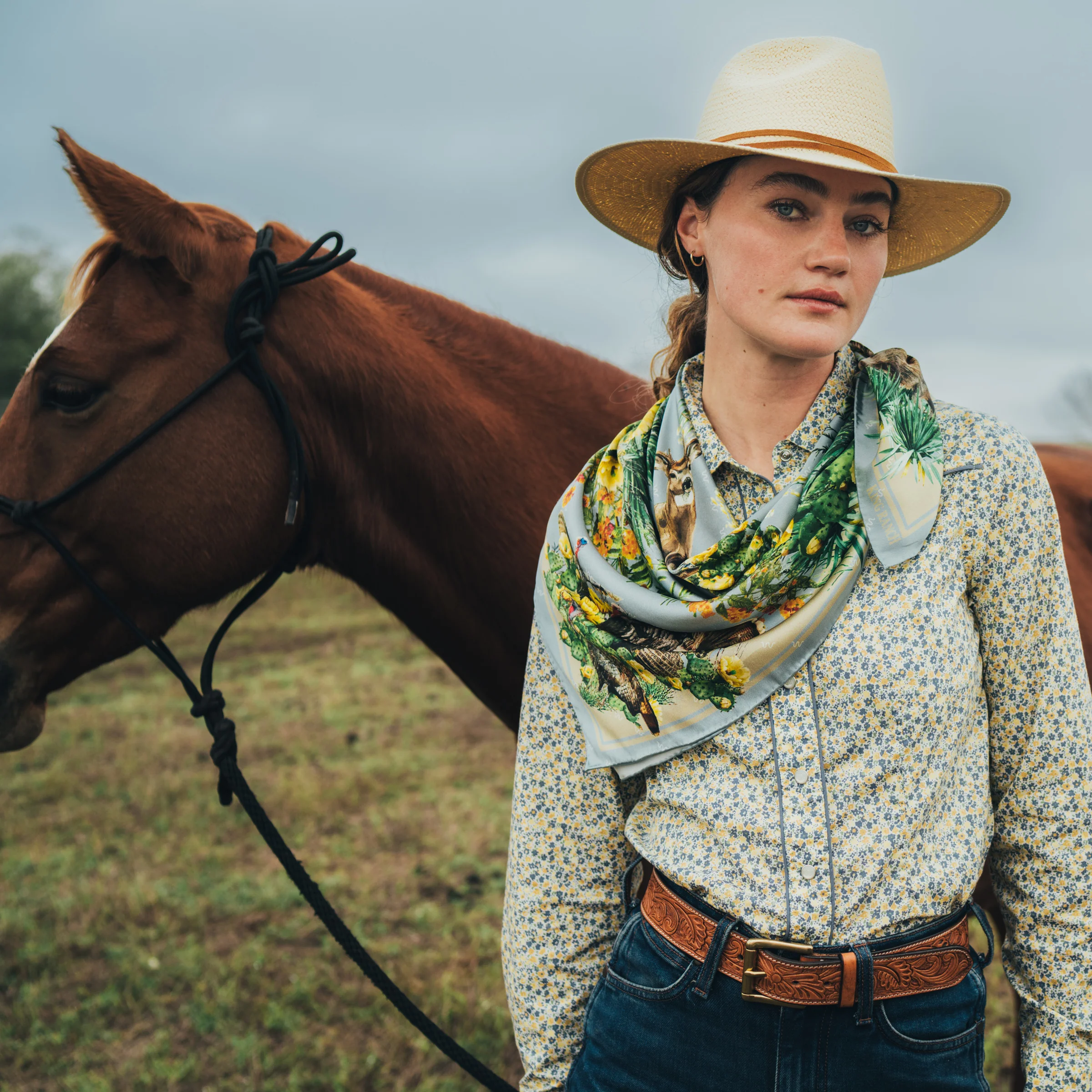 Women's Pearl Snap Ranch Shirt - Image 5