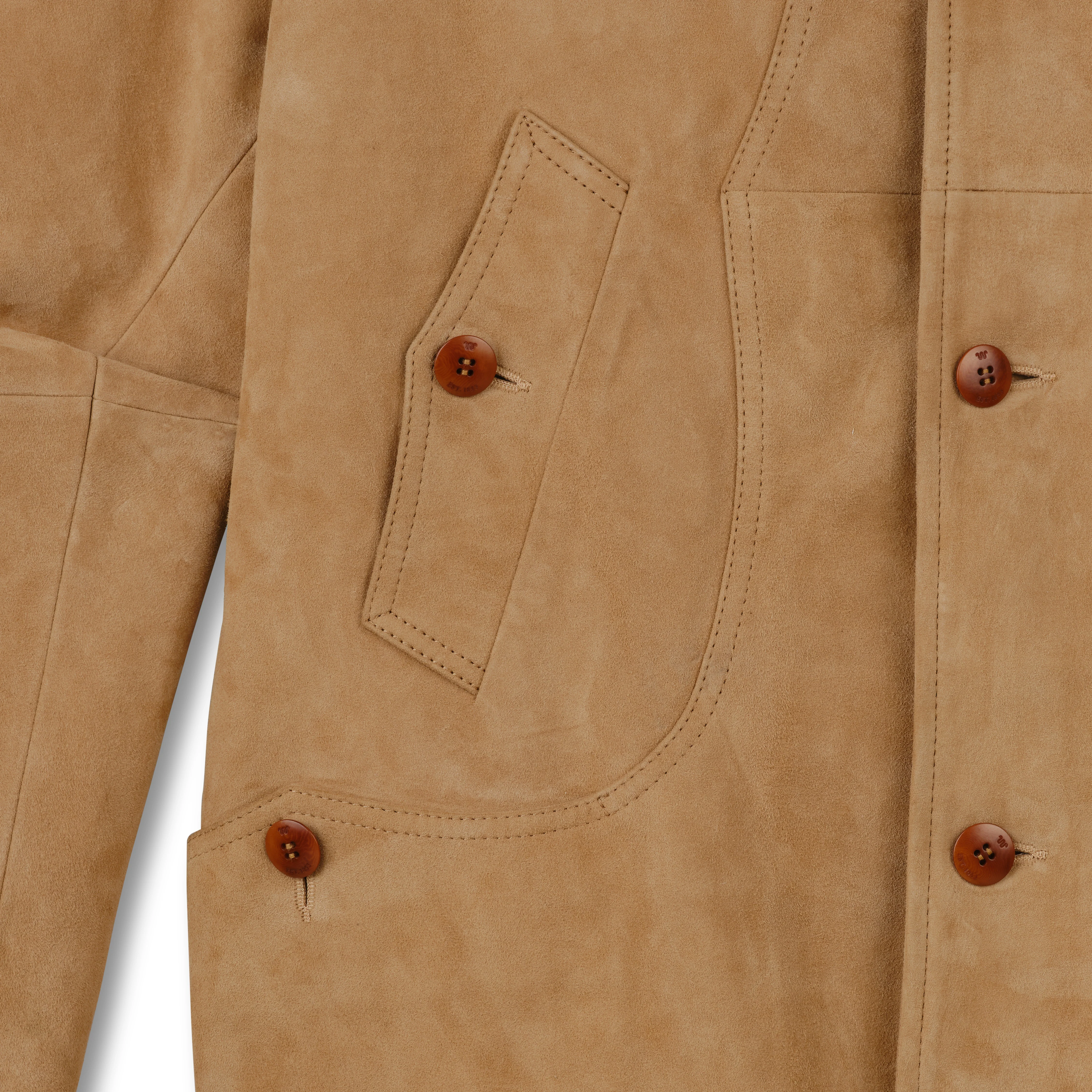 Men's Goat Suede Field Coat - Image 6