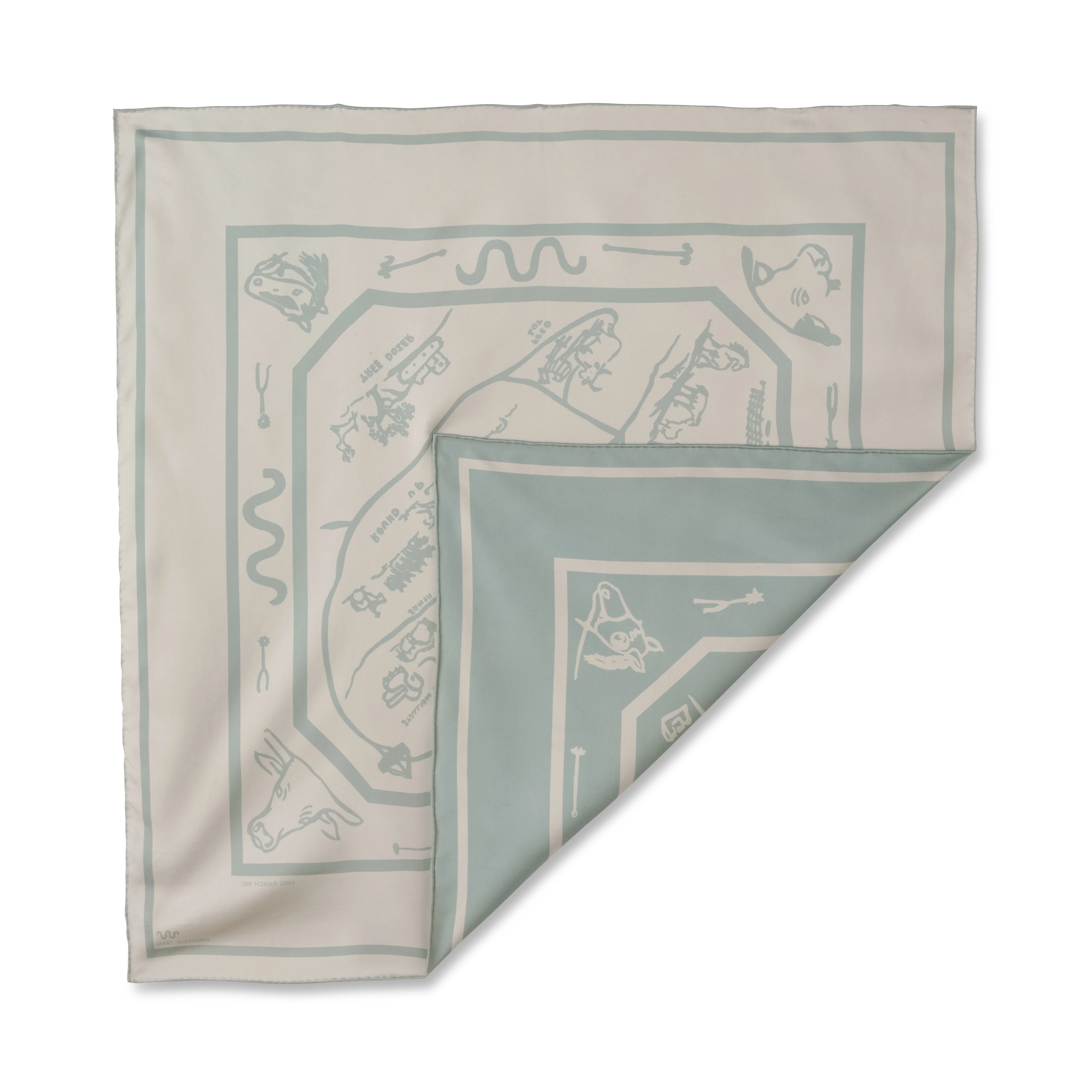 Helenita Loop Road Reversible Silk Scarf - Image 4