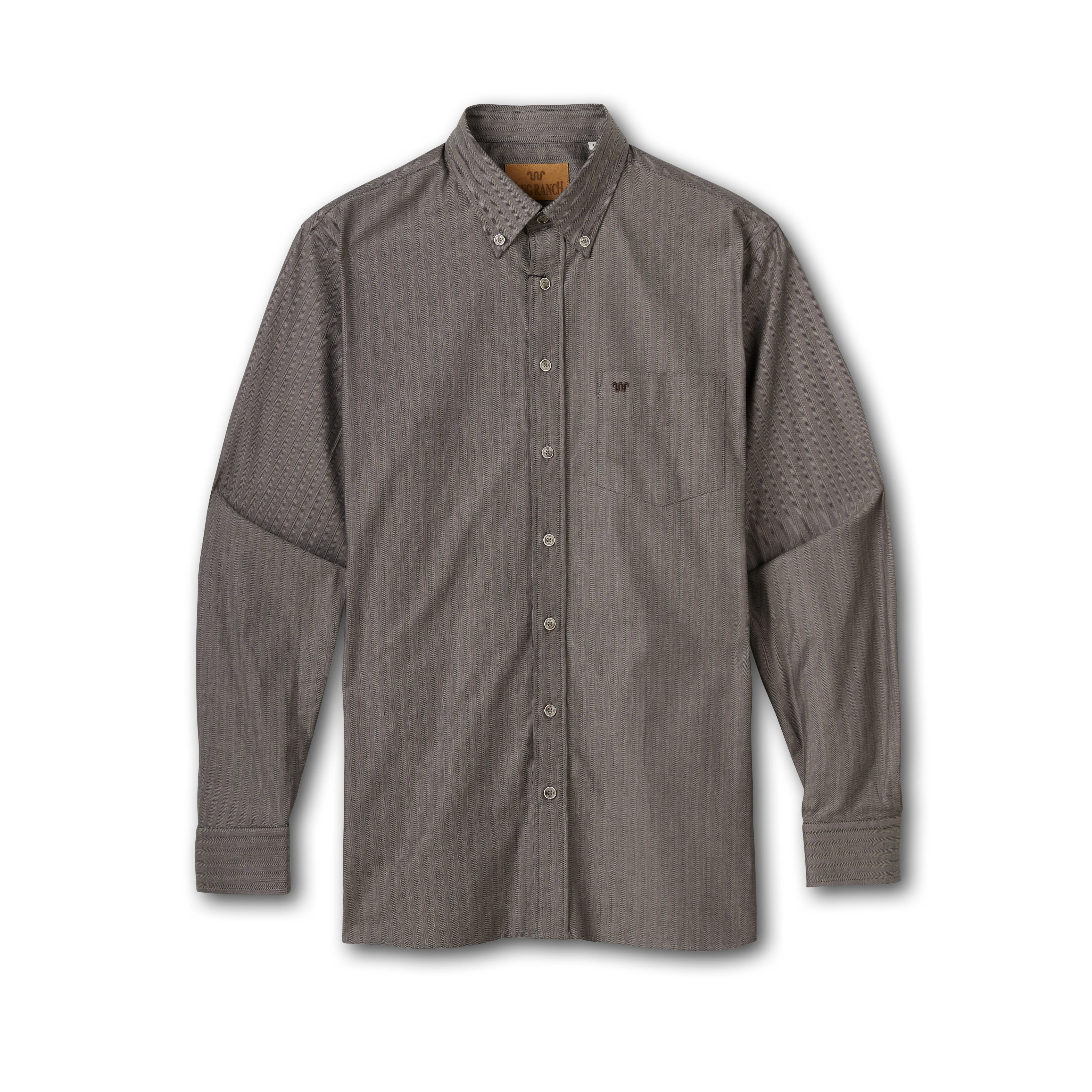 Men's Herringbone Oxford Dress Shirt - Image 3