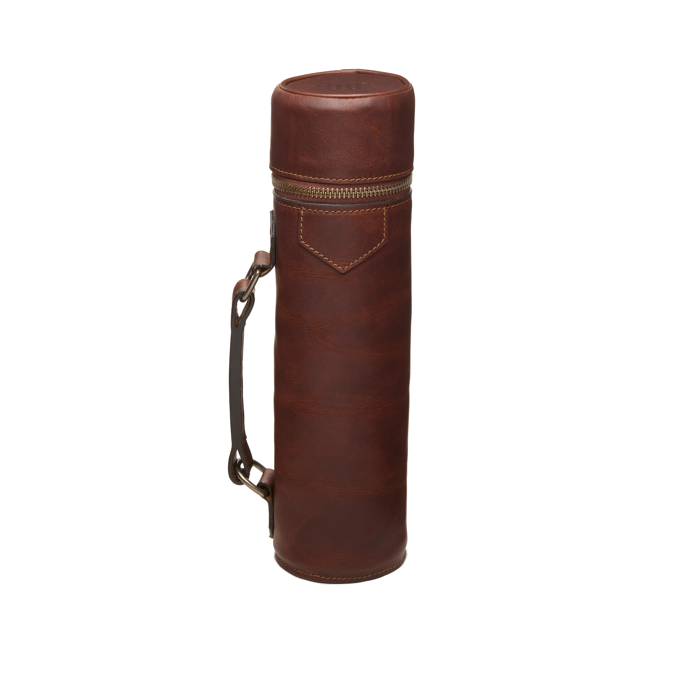 Kineño Leather Single Bottle Wine Carrier