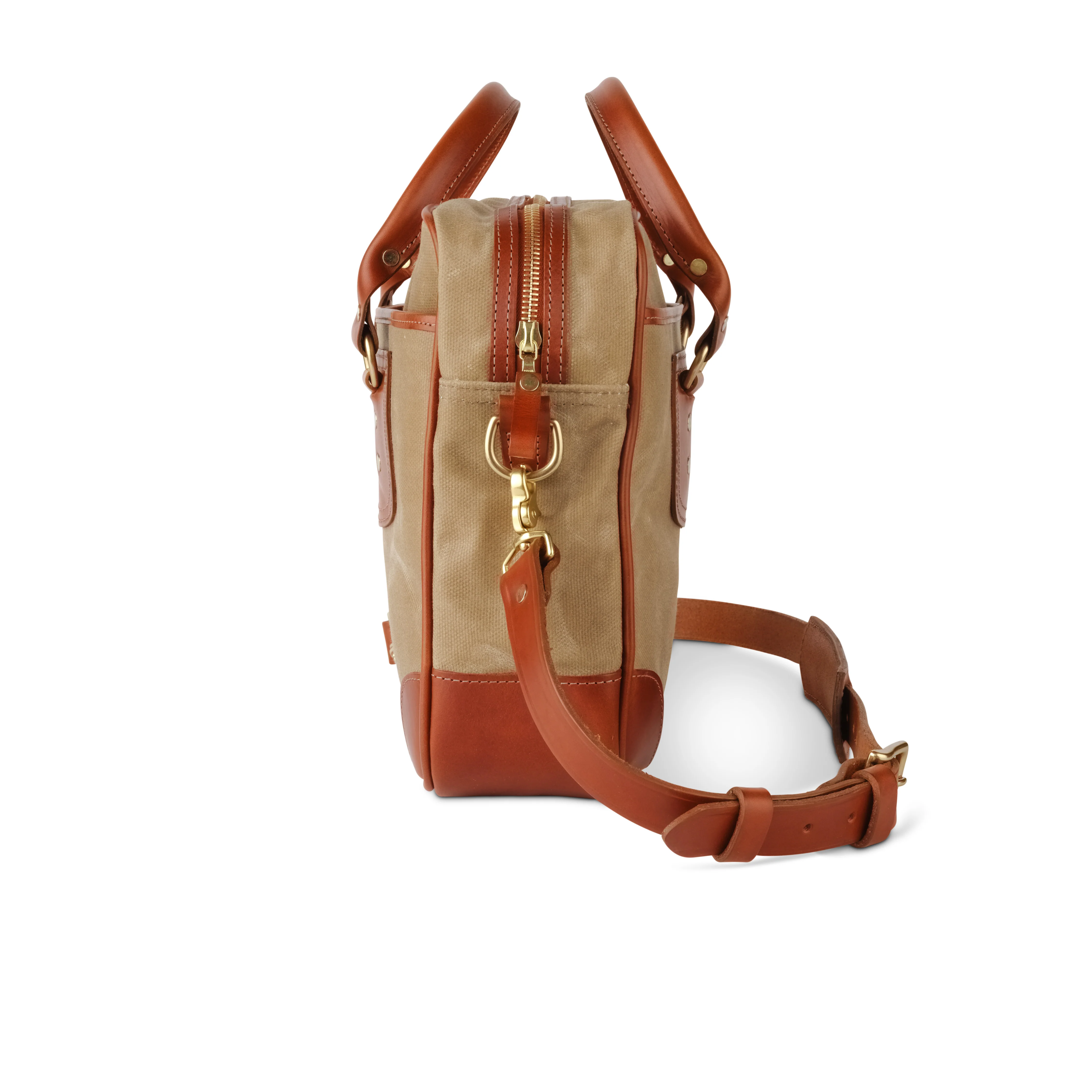 King Ranch Waxed Canvas Briefcase - Image 4