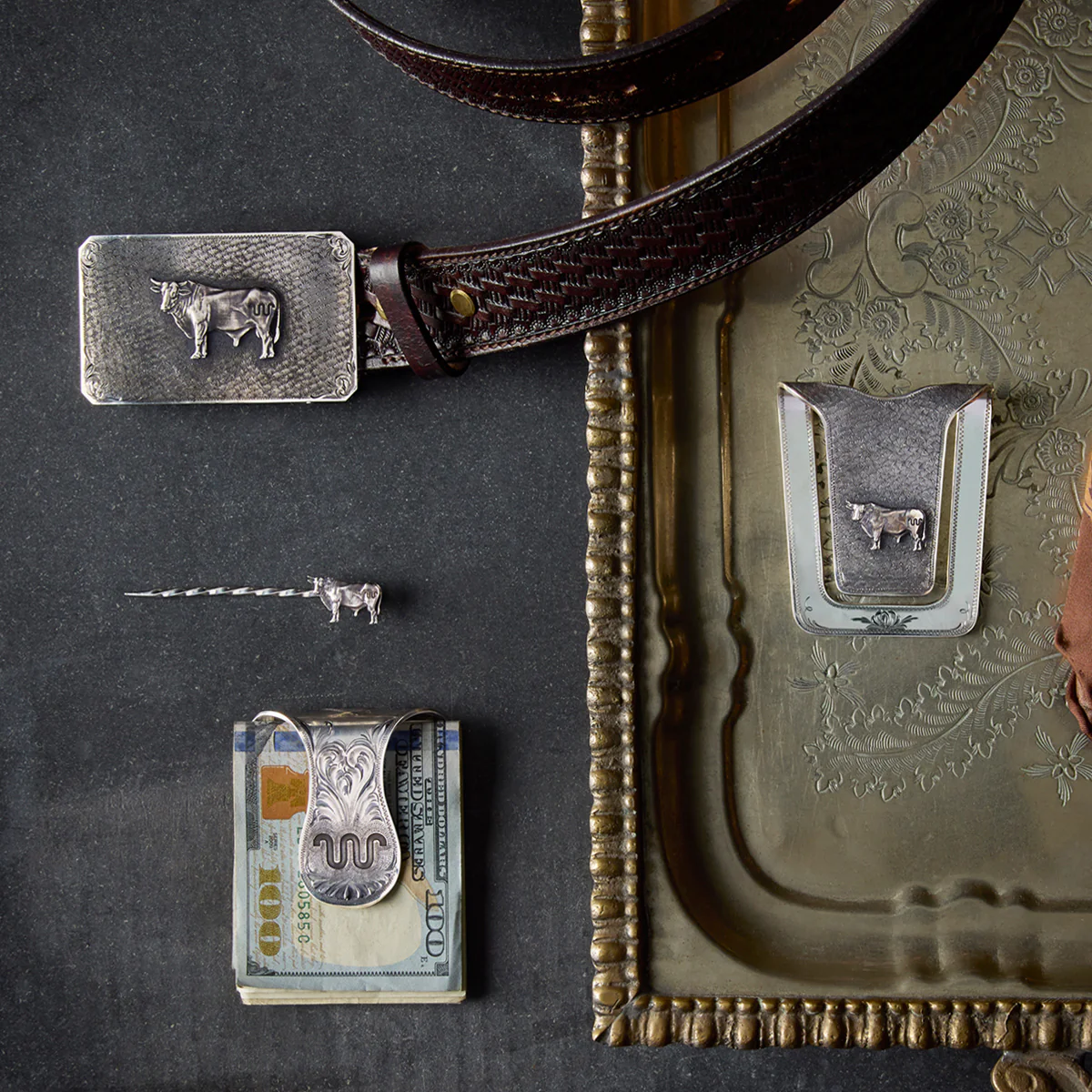 King Ranch X Clint Orms Bull Hat Pin - Image 4