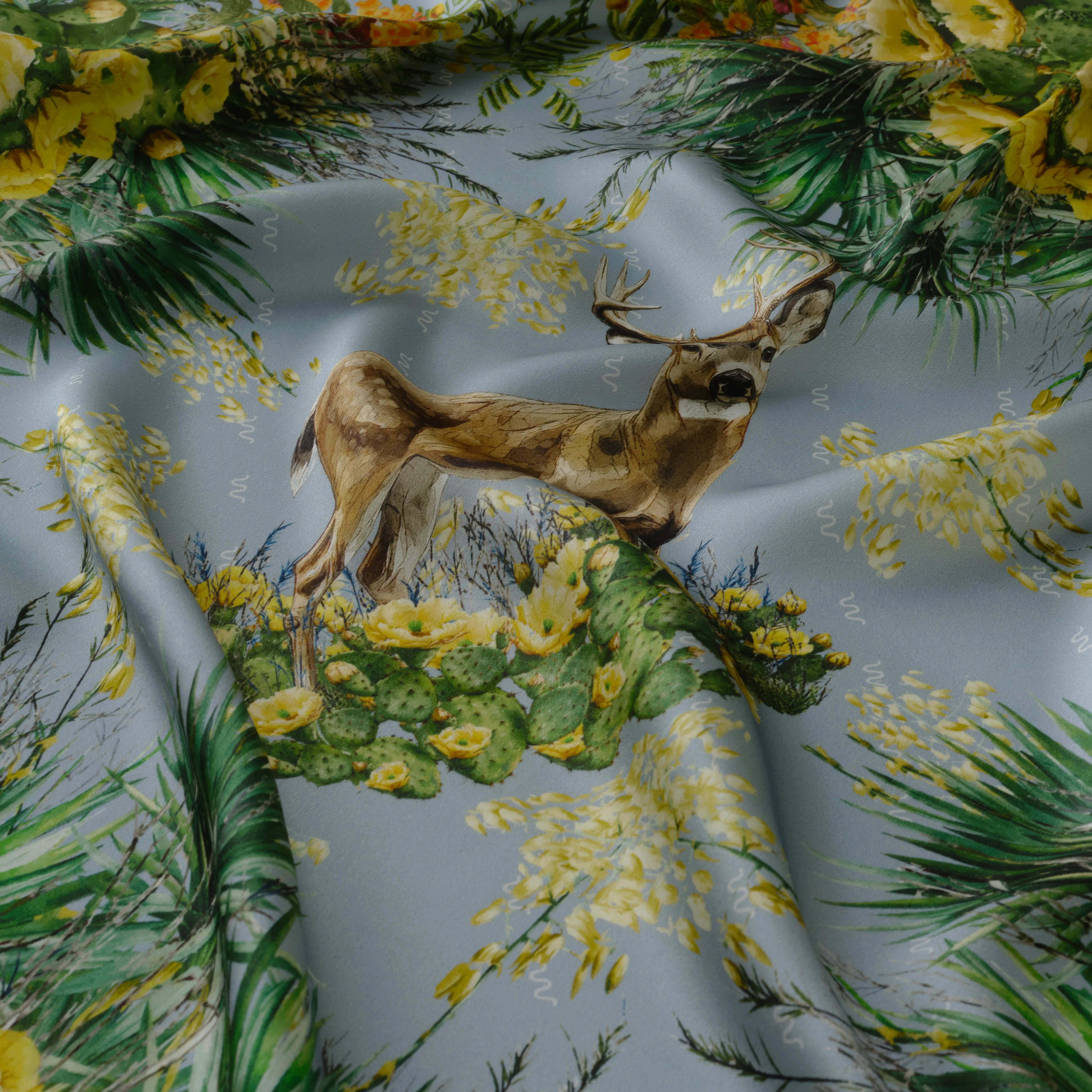 King Ranch Flora and Fauna Silk Scarf - Image 2
