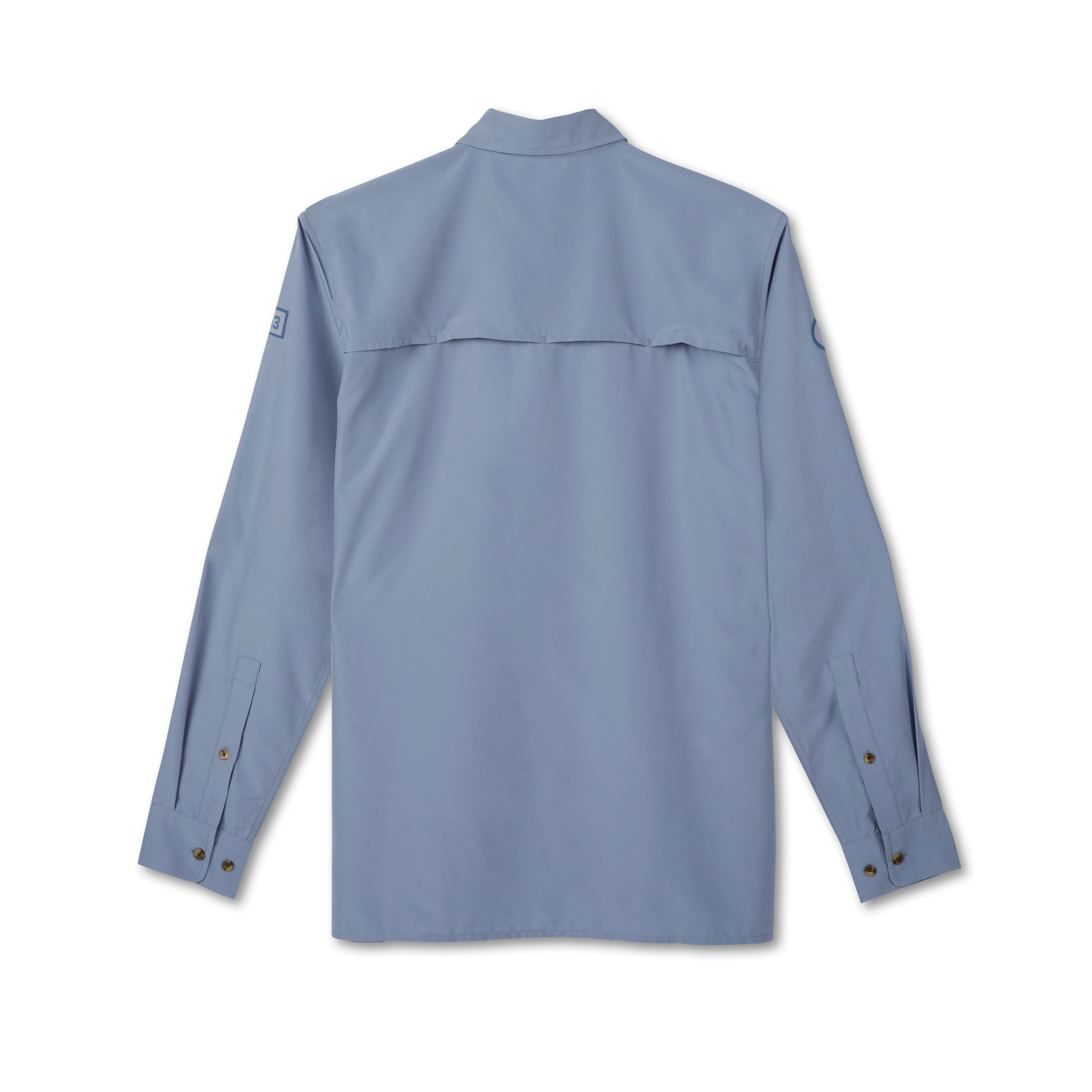 Men's L/S Classic Fishing Shirt with Badges - Image 4