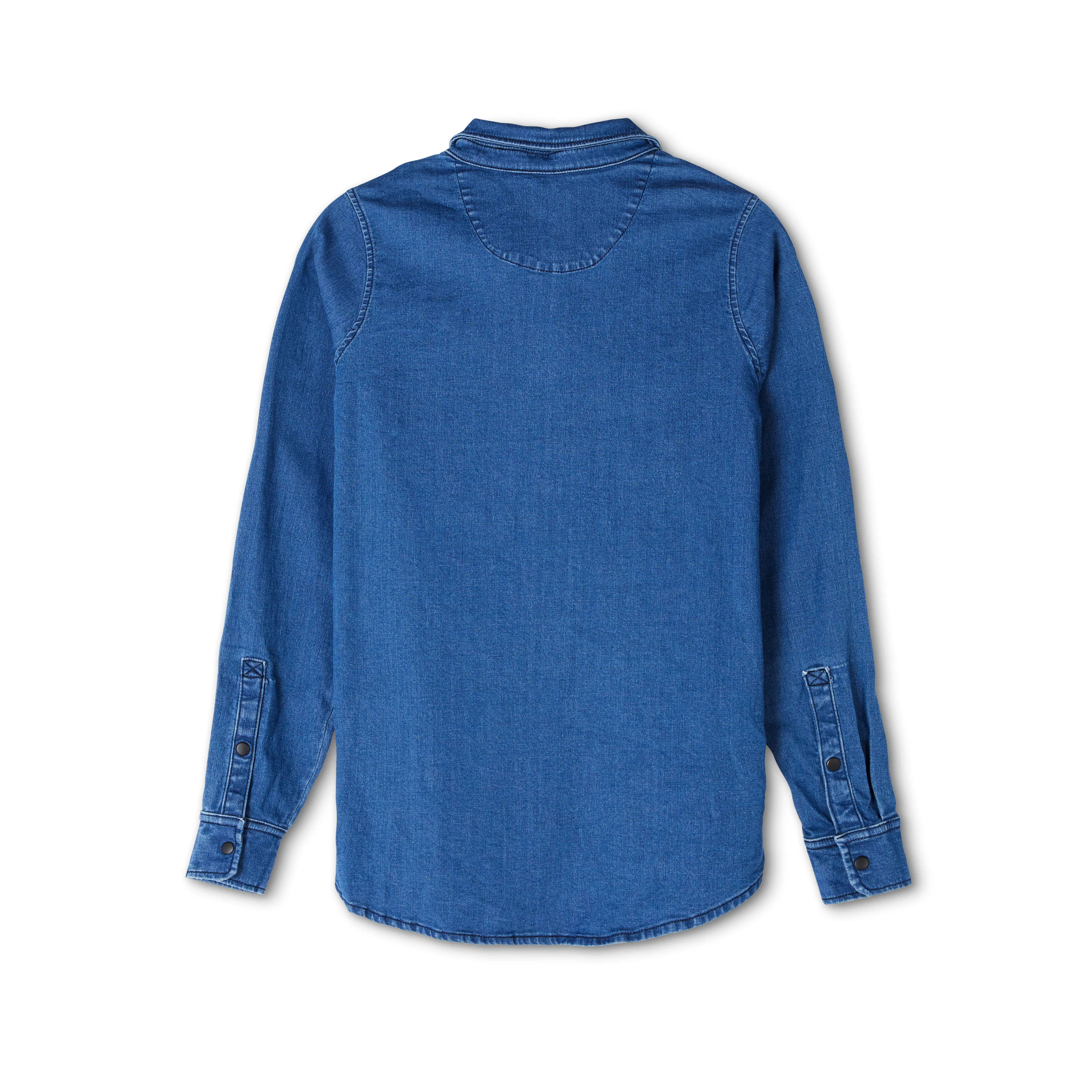 Women's Denim With Pearl Snap Button Down - Image 2