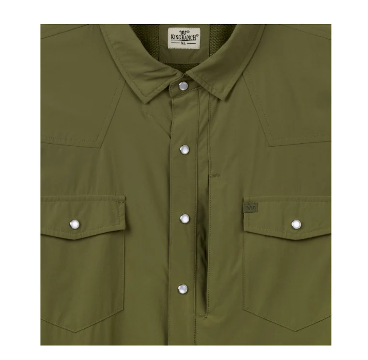 Men's Laguna Madre Short Sleeve Performance Pearl Snap Shirt - Image 20
