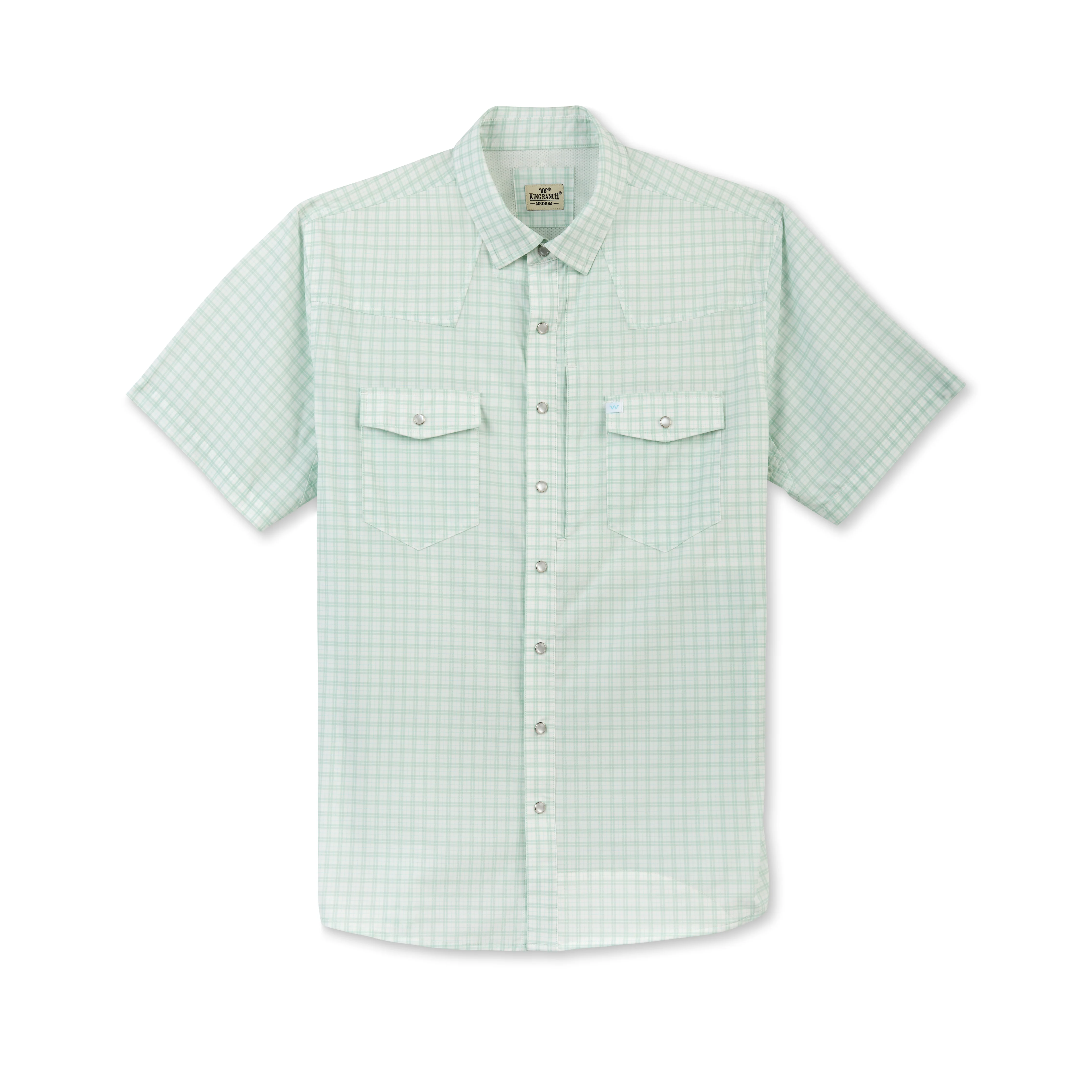 Men's Laguna Madre Short Sleeve Performance Pearl Snap Shirt - Image 6