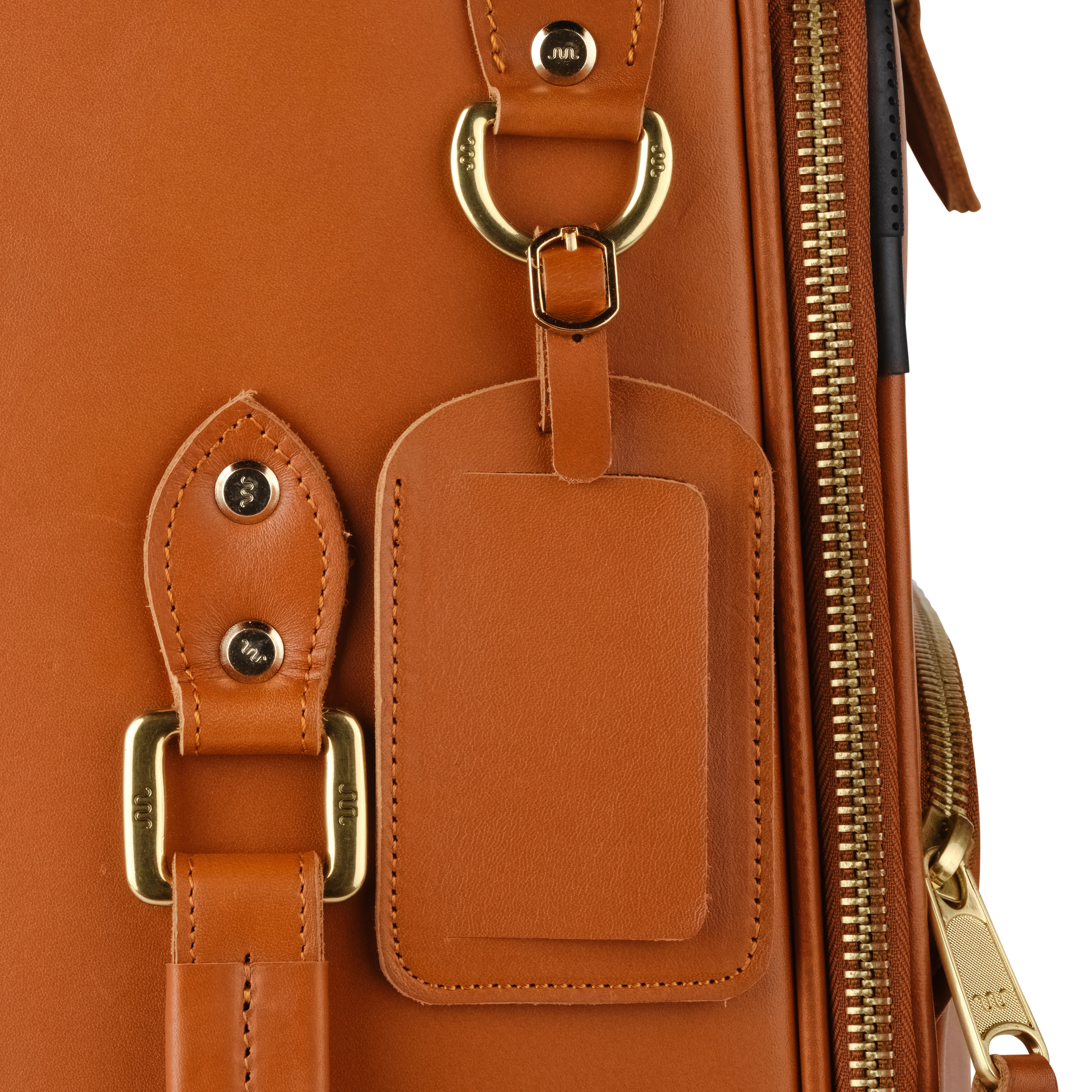 Leather Carry-on Rolling Suitcase - Image 8