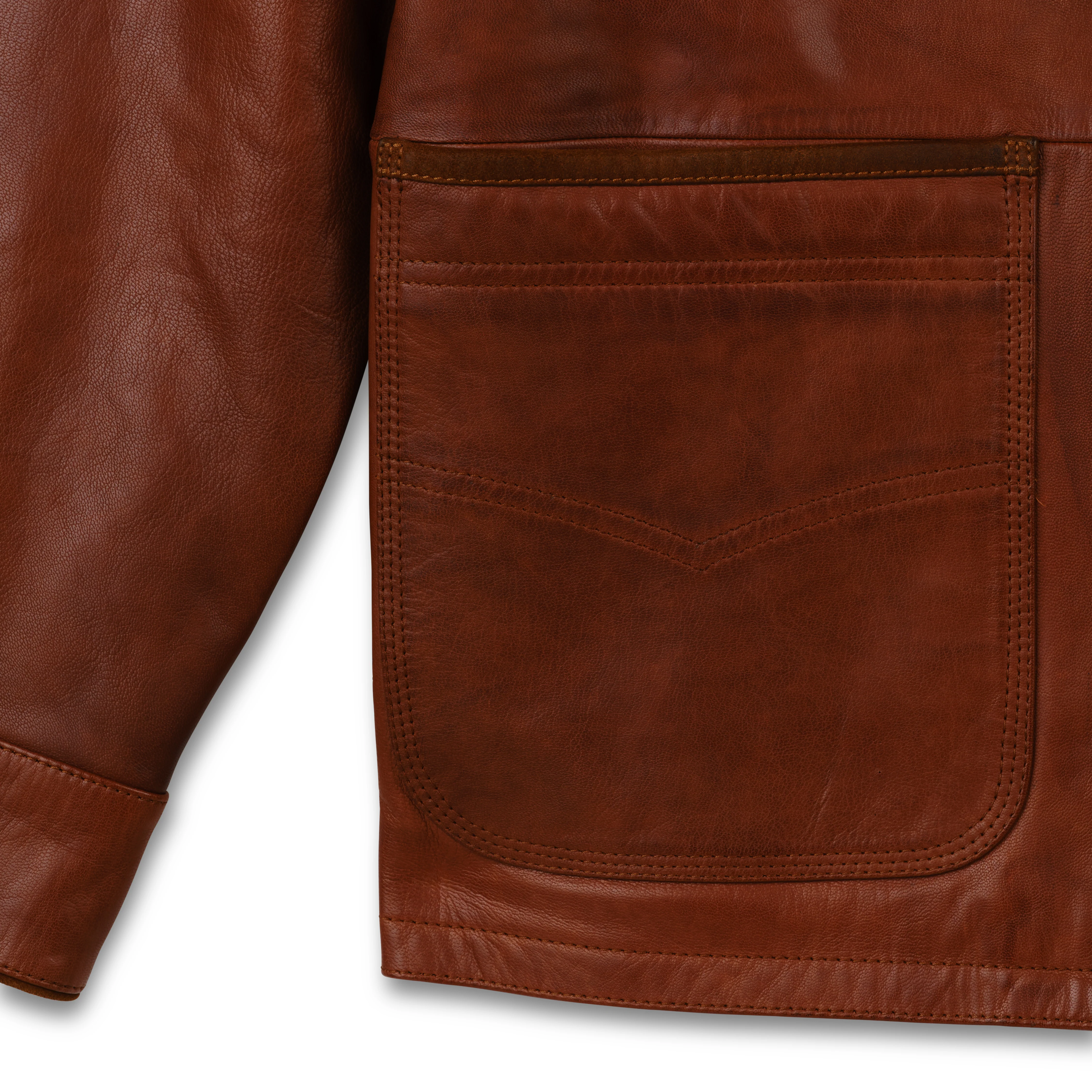 Men’s Leather Ranch Coat - Image 4
