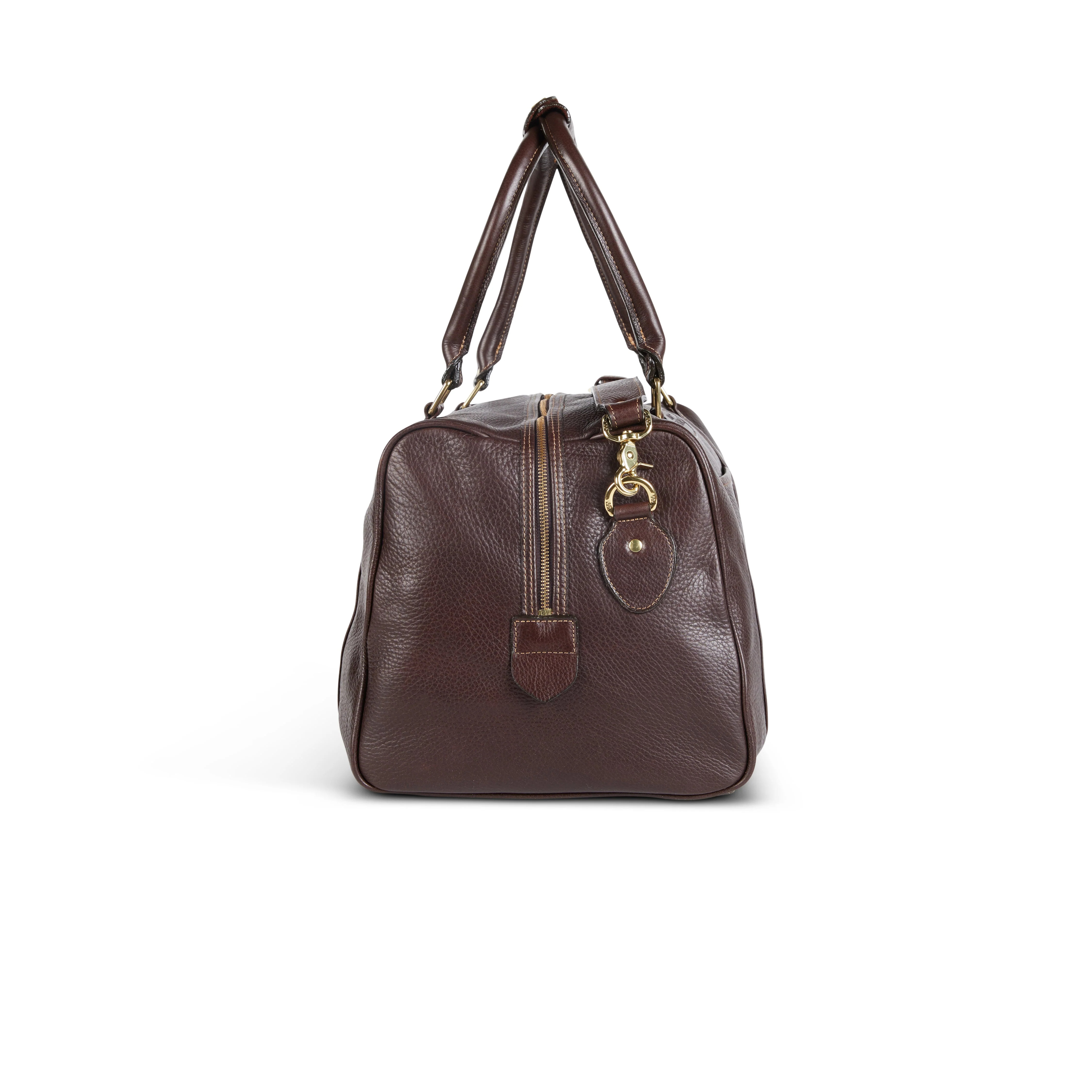 Leather Zipper Top Duffle Bag - Standard - Image 3