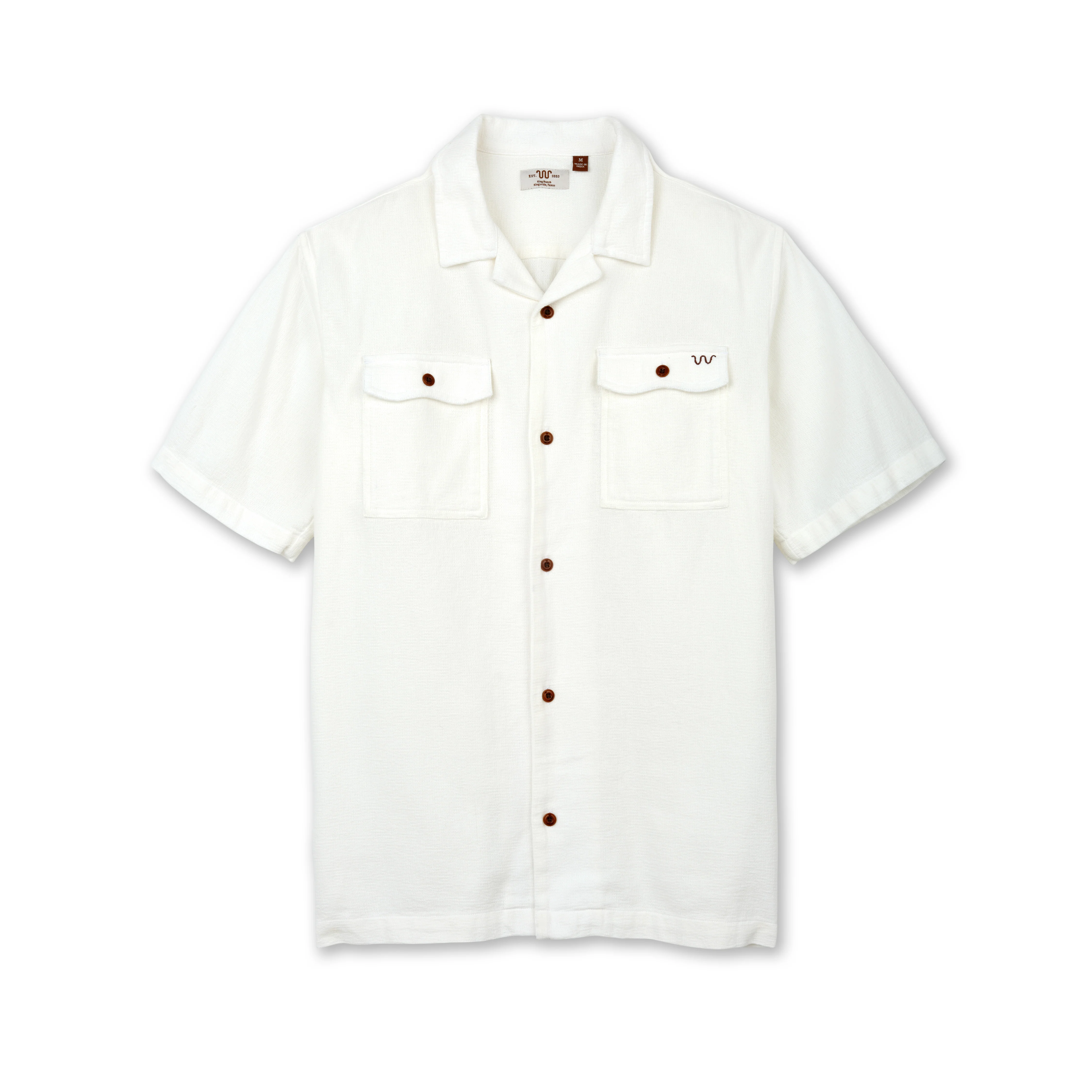 Men's Textured Camp Shirt - Image 10