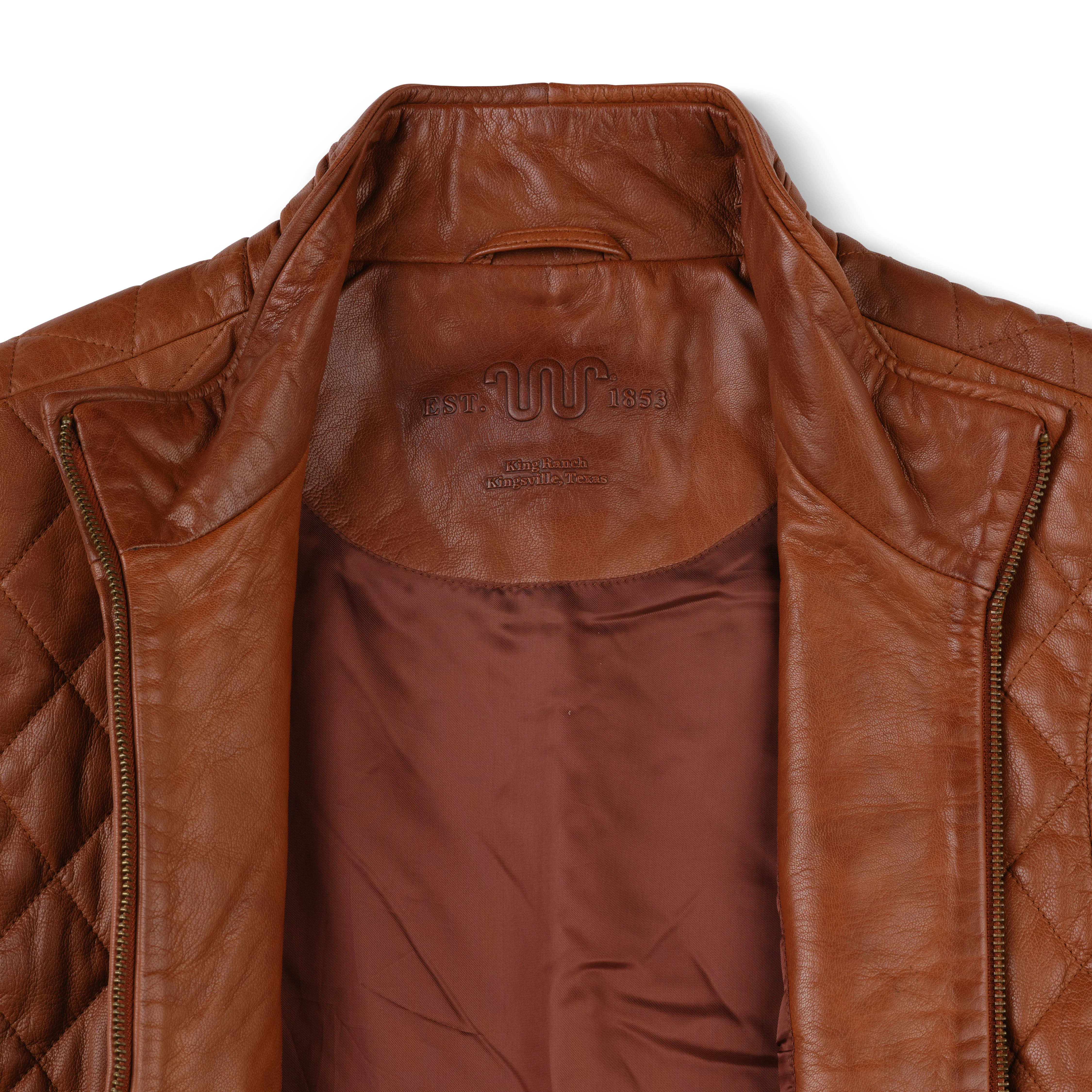 Men's Leather Quilted Ranch Vest - Image 4