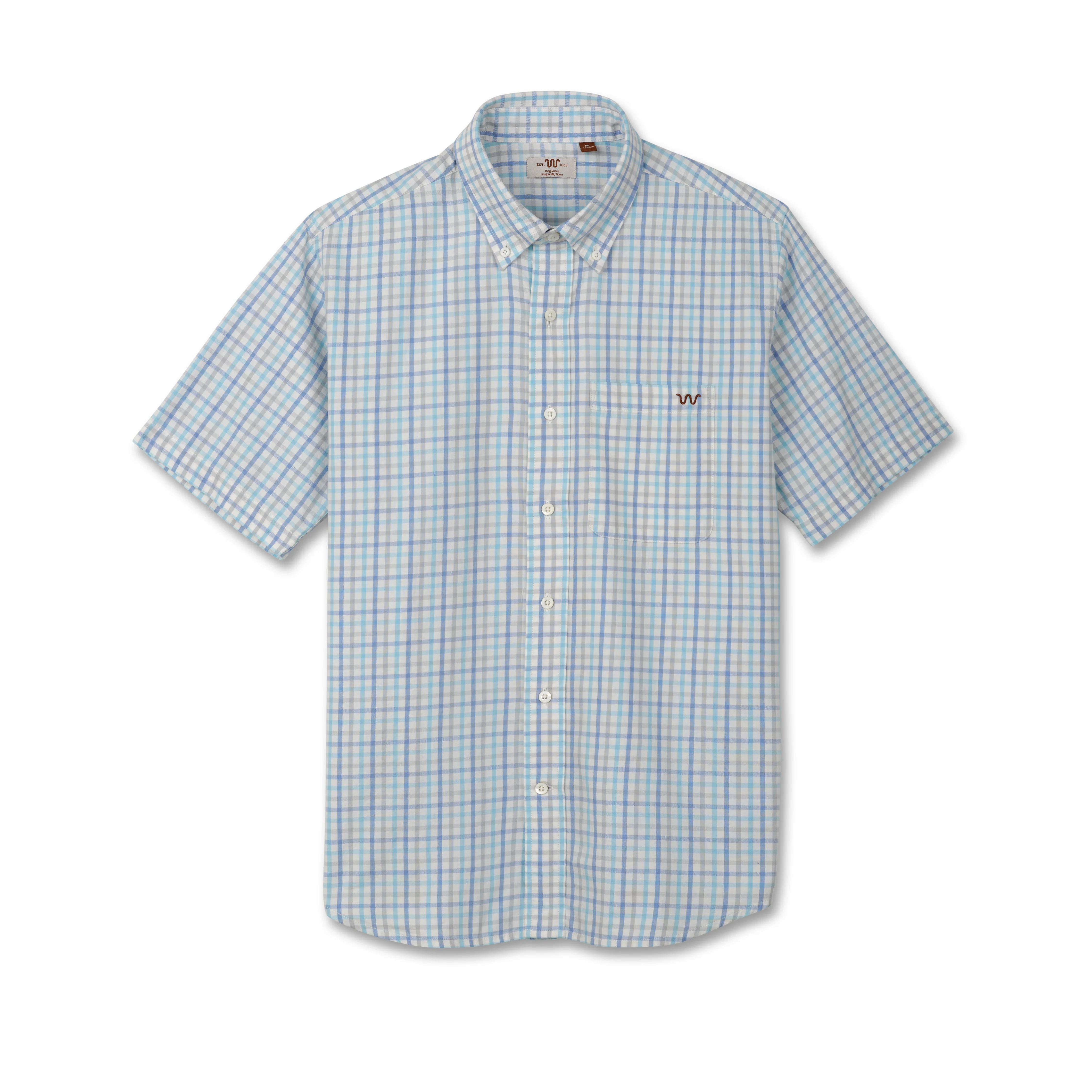 Men's Short Sleeve One Pocket Button Down Shirt - Image 5