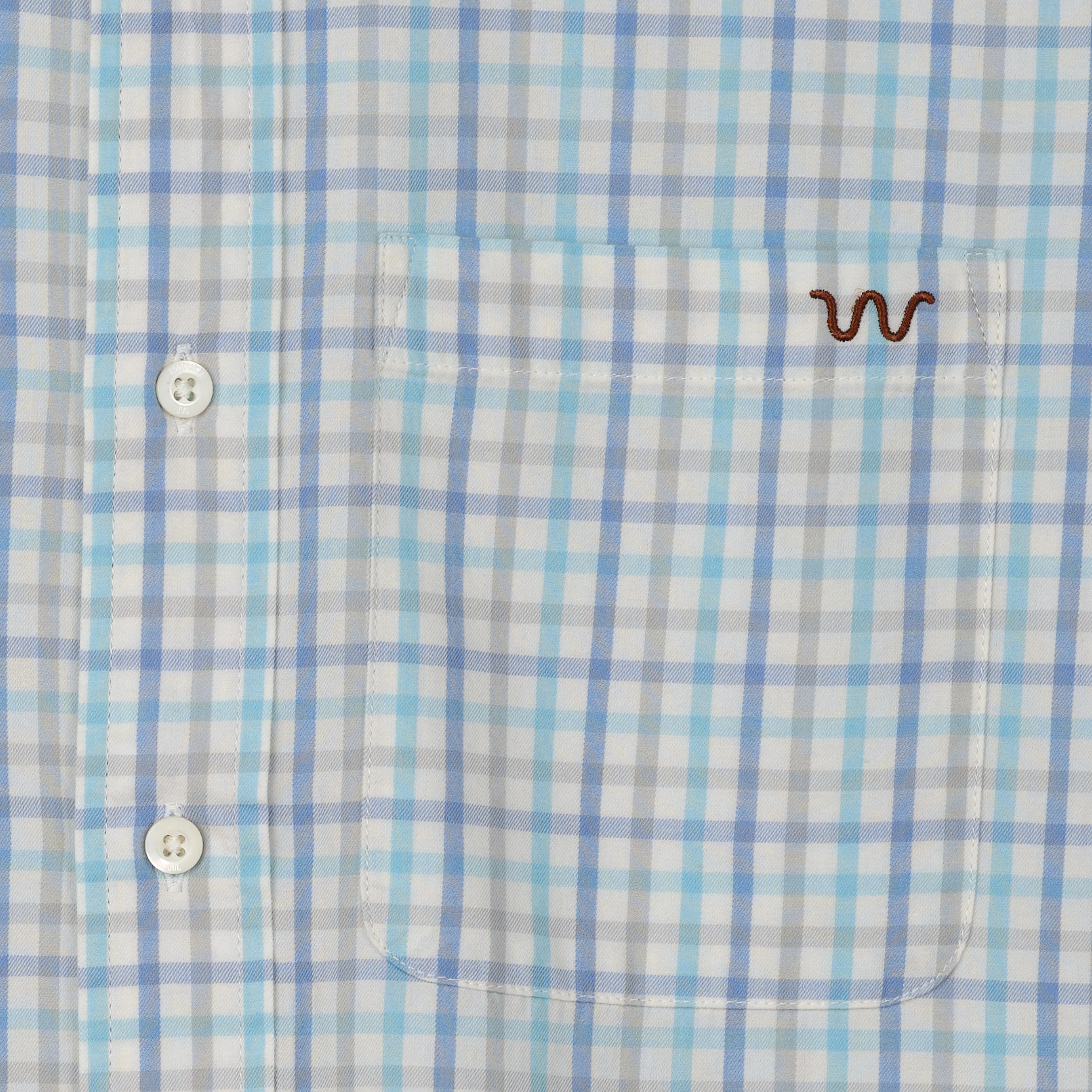 Men's Short Sleeve One Pocket Button Down Shirt - Image 7