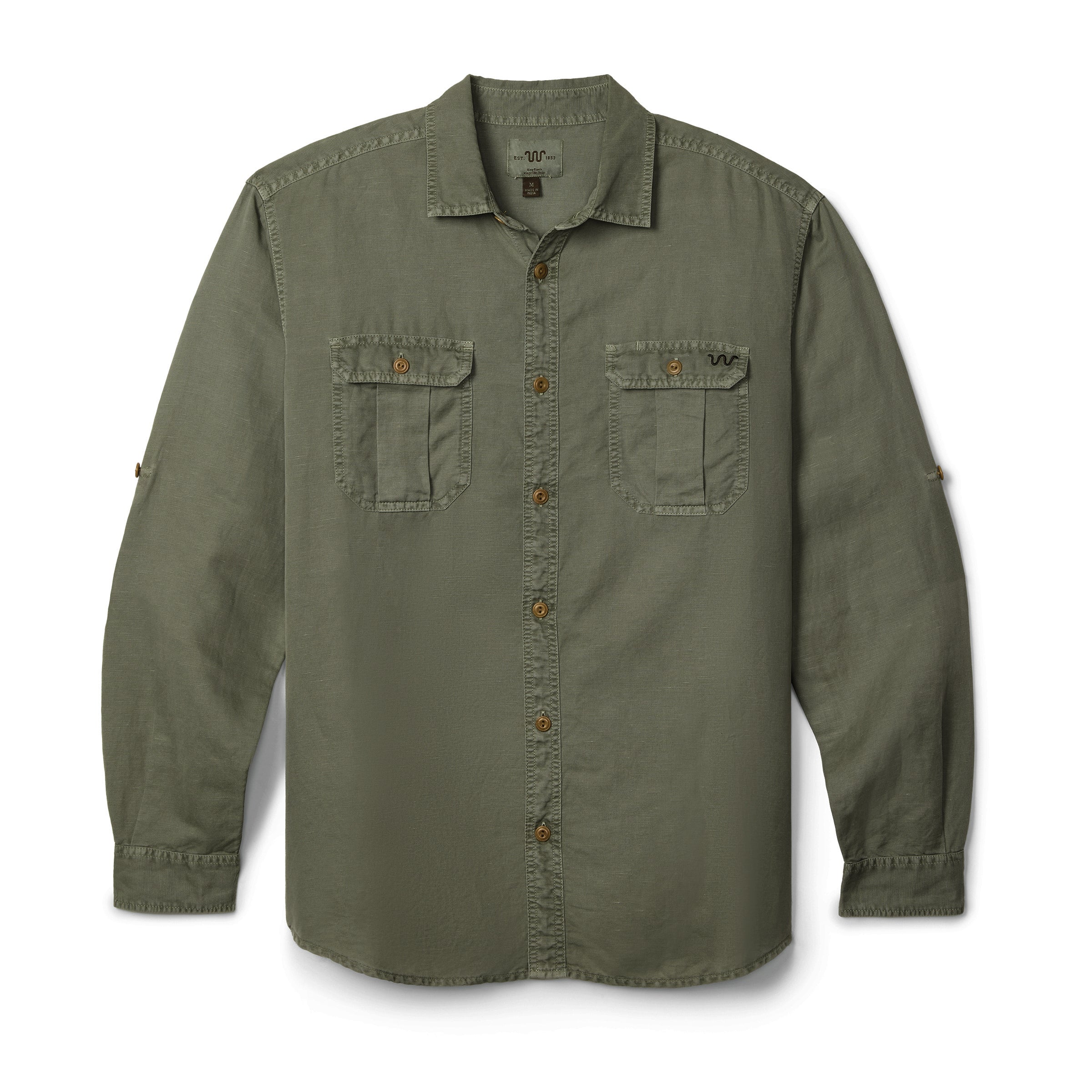 Men's Linen Utility Shirt - Image 11