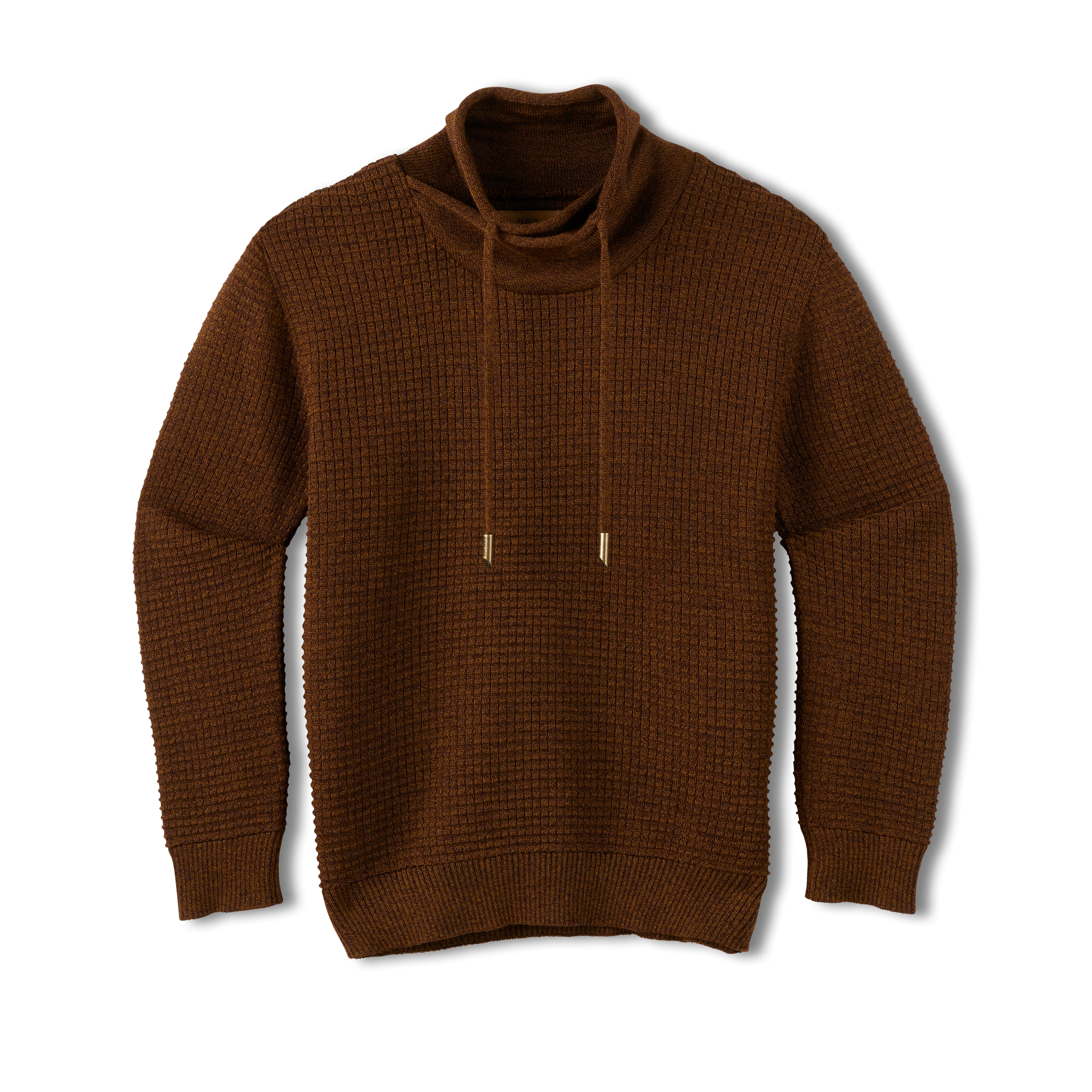 Women's Merino Wool Funnel Neck Sweater - Image 3