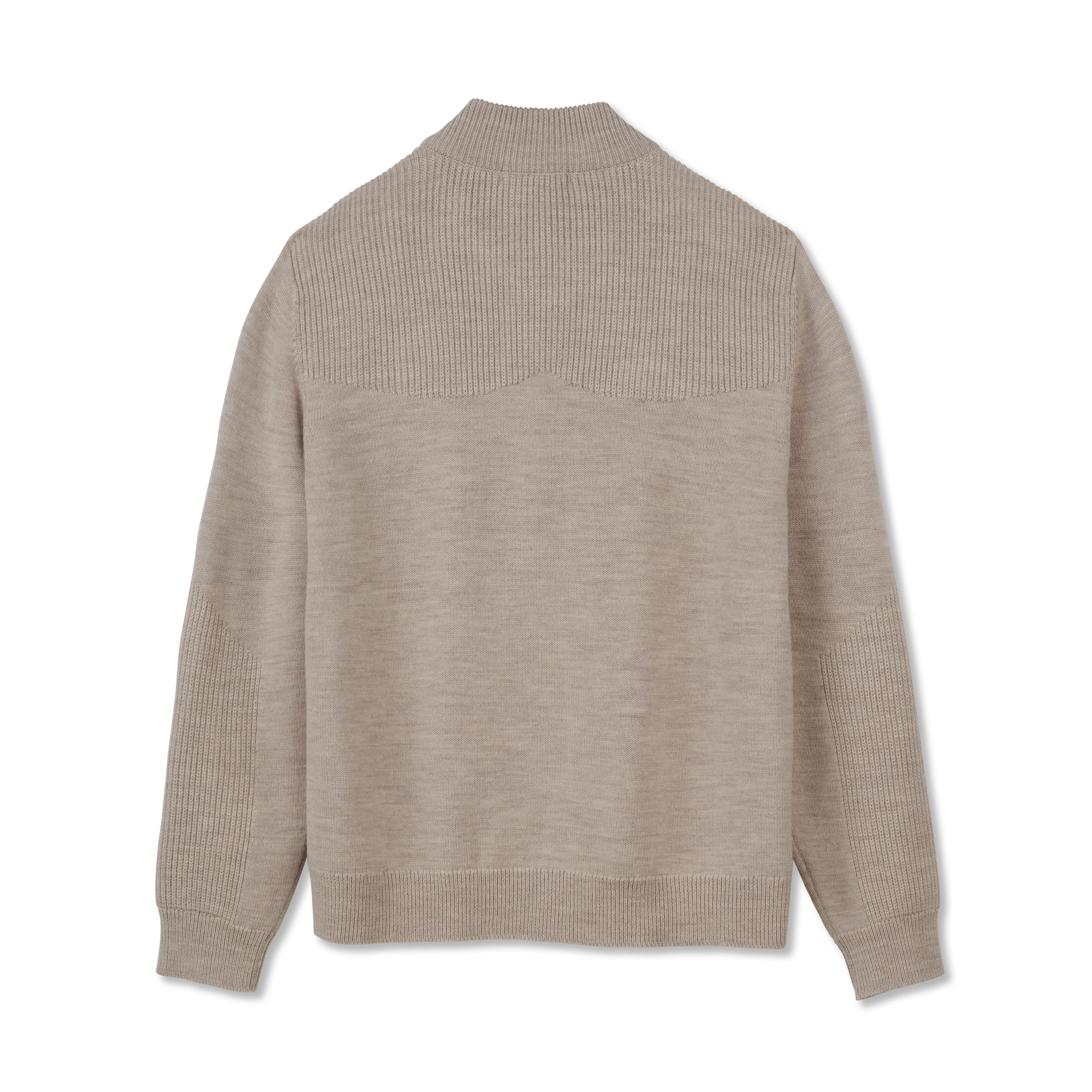 Men's Merino Wool Quarter Zip Sweater - Image 2