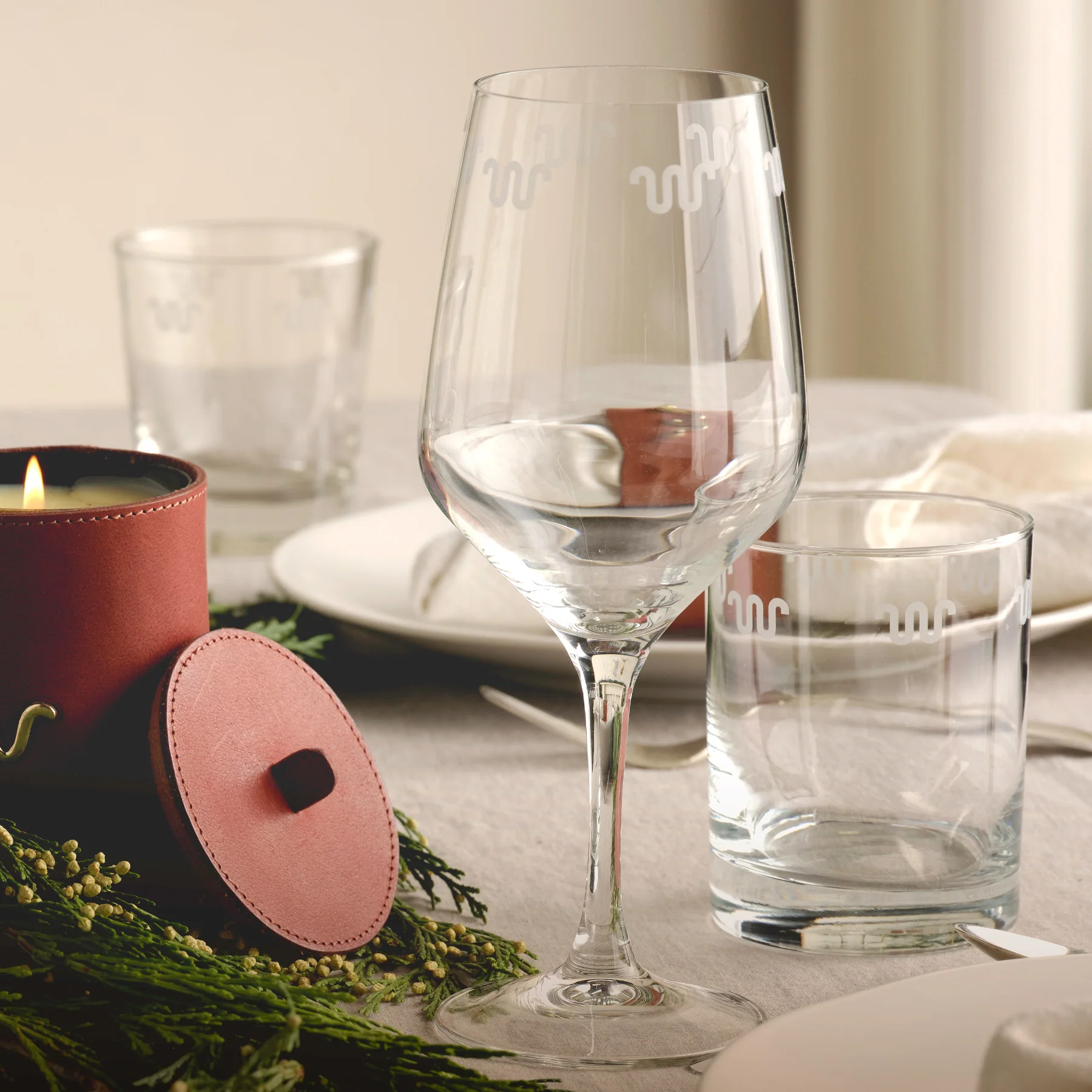 Running W® Etched All Purpose Wine Glass - Image 3