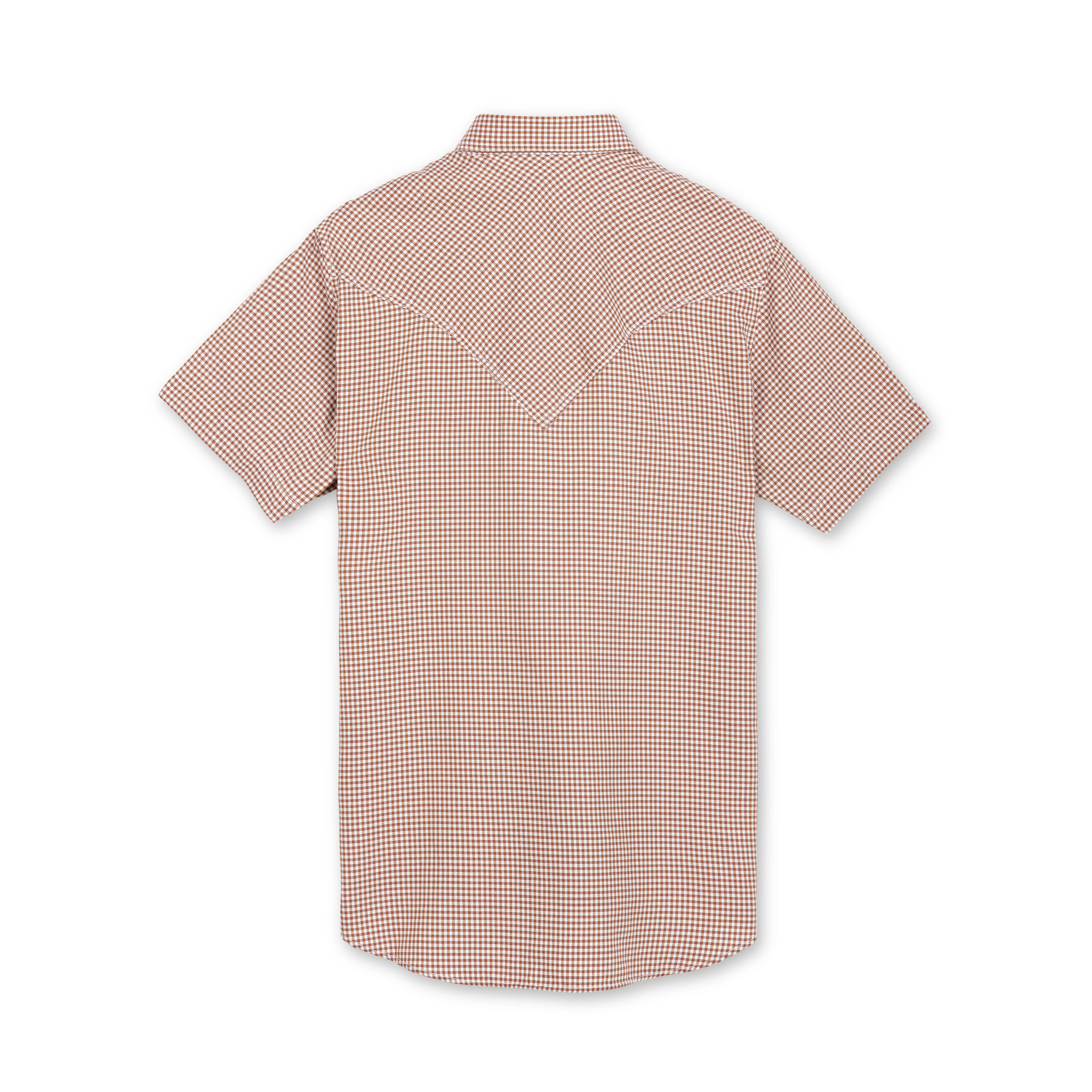 Men's S/S Two tone Grid Western Collar Shirt - Image 4