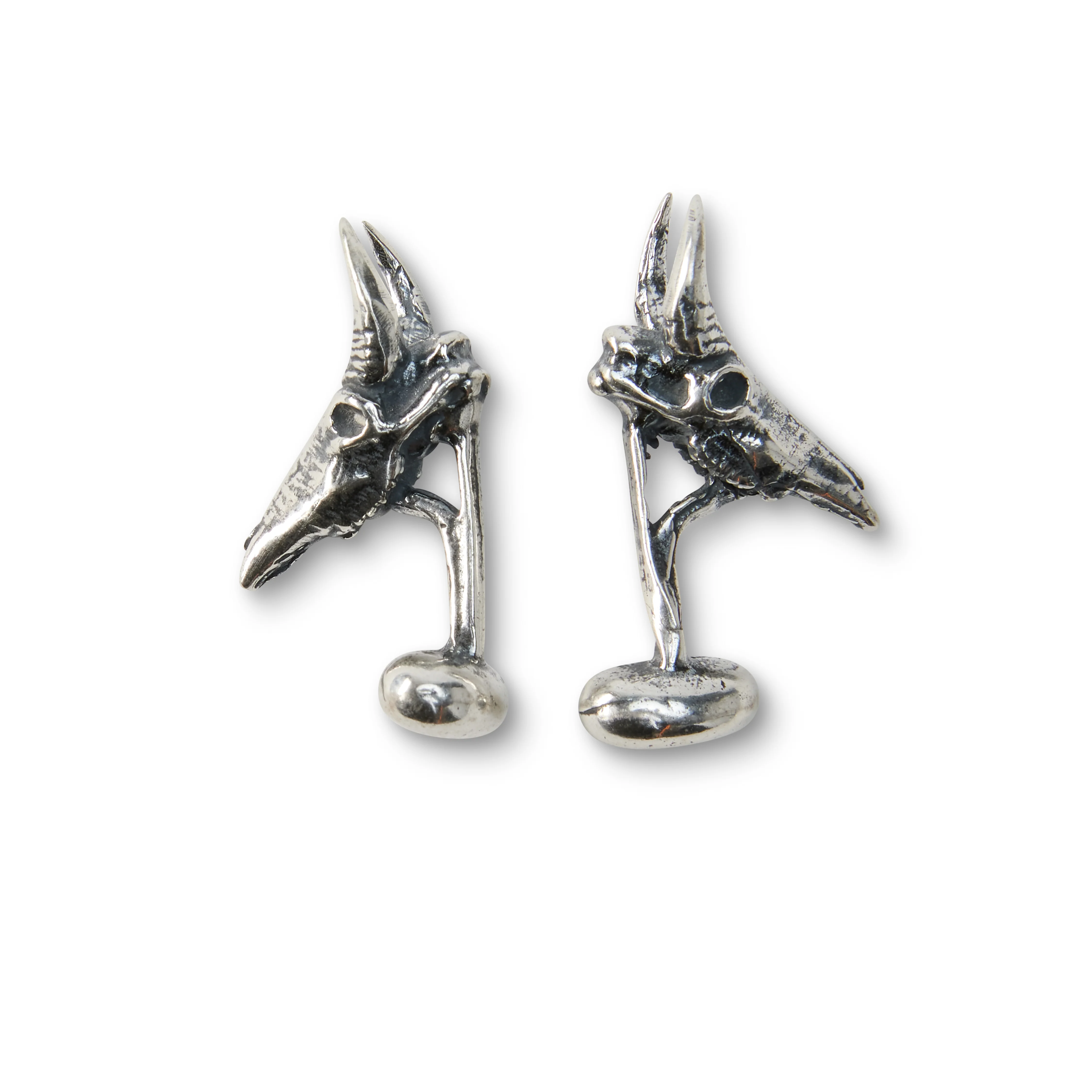 Sterling Silver Nilgai Cufflinks - SM