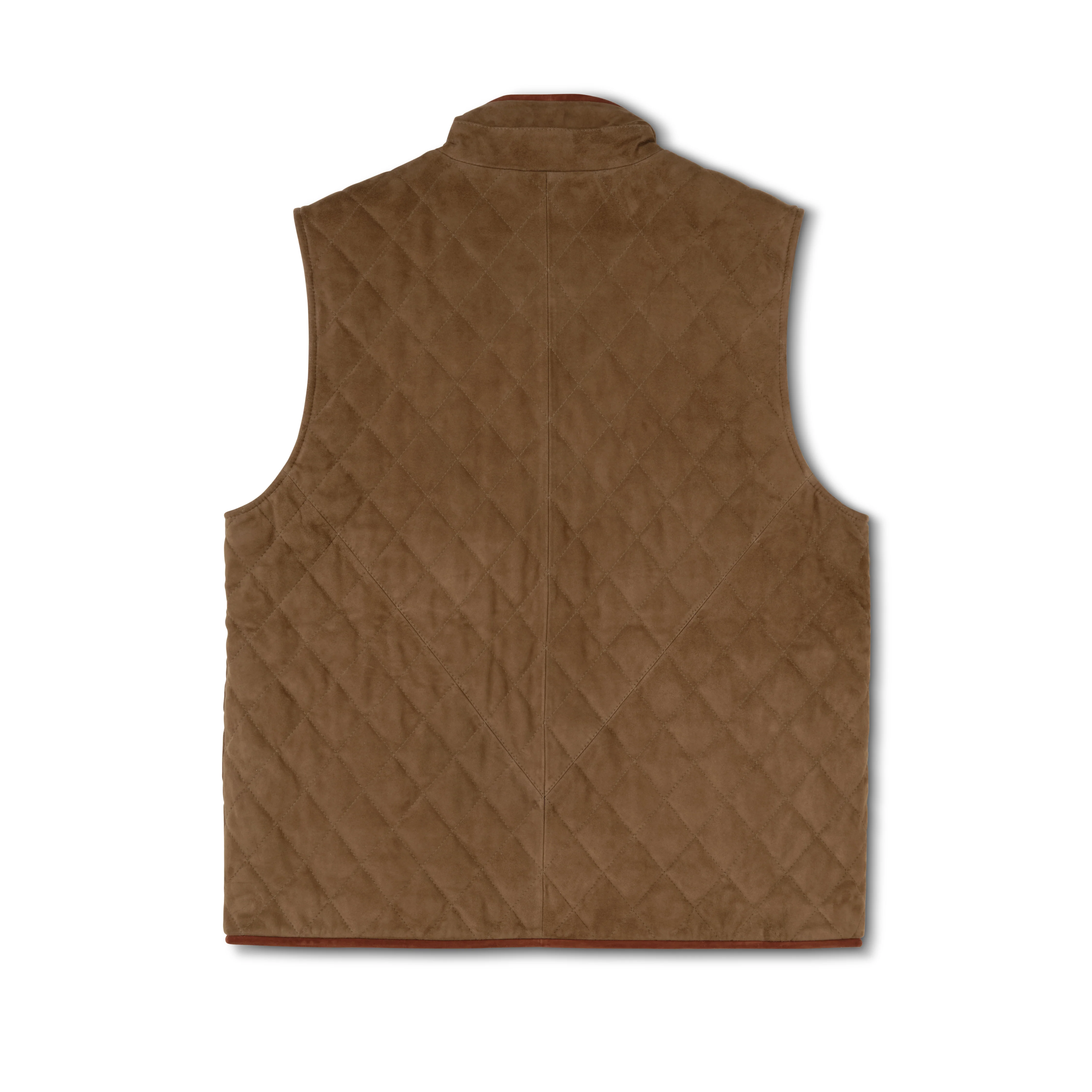 Men's Goat Suede Quilted Ranch Vest - Image 3