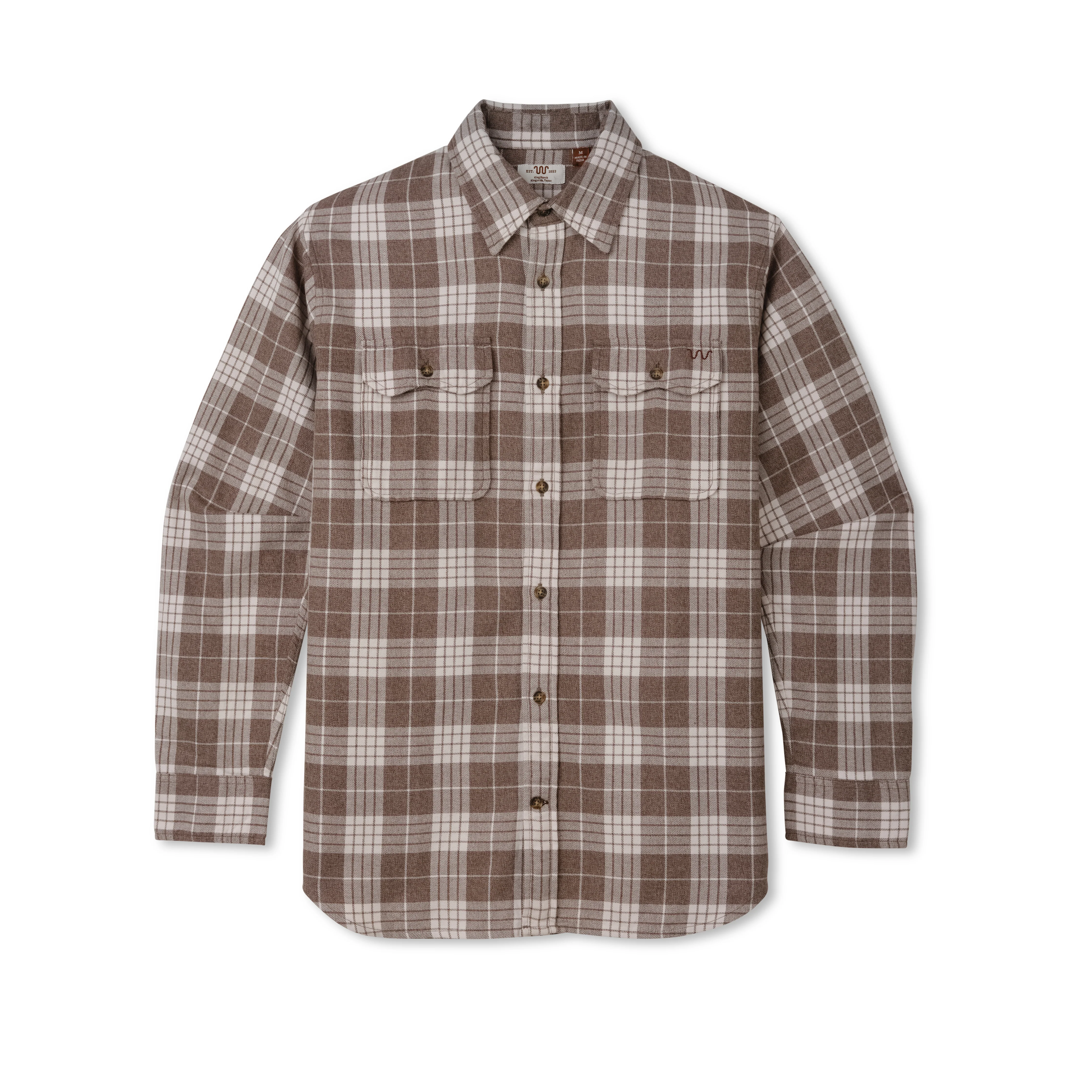 Men’s Two Pocket Ranch Shirt, Flannel - Image 2