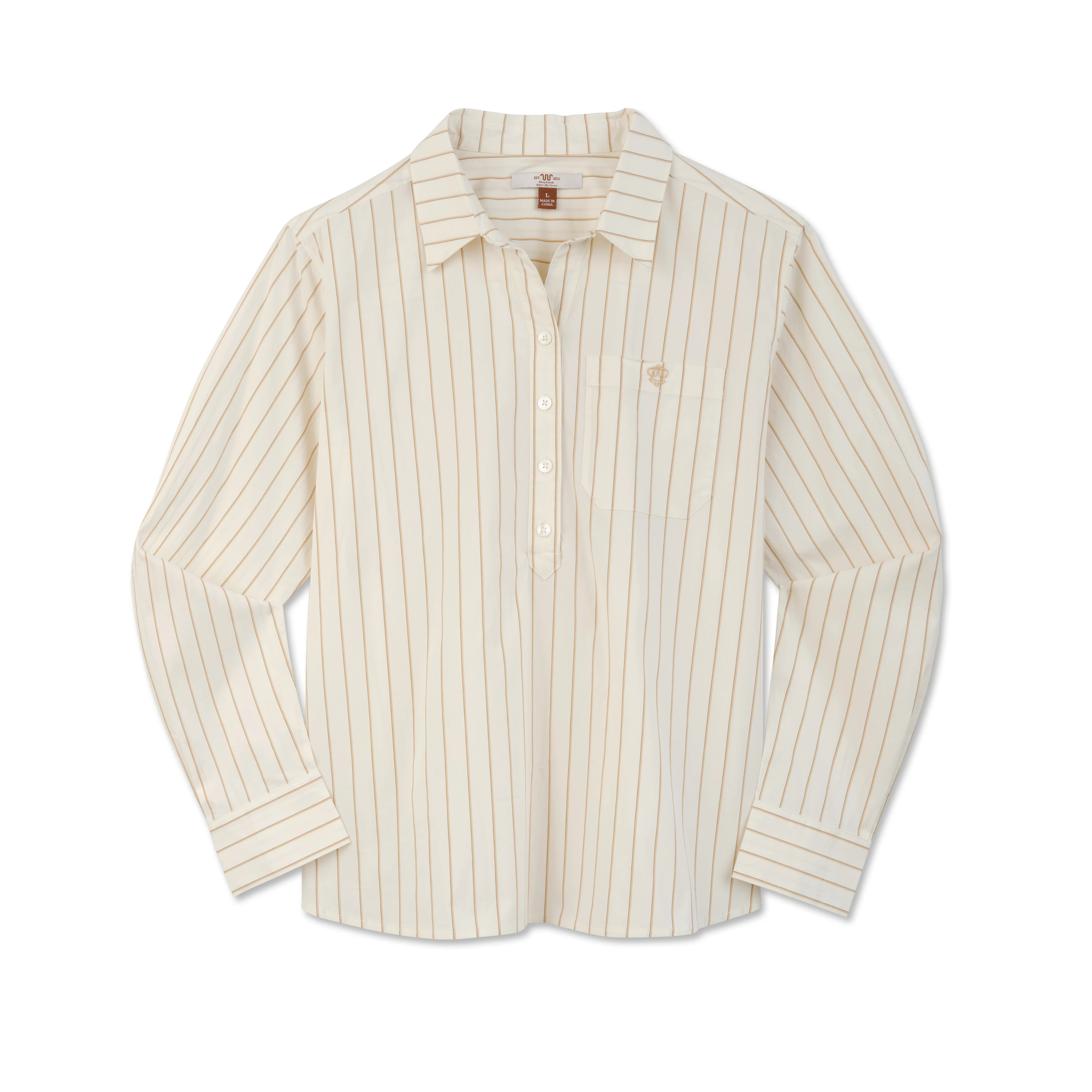 Women's Cotton Stripe Shirt - Image 6