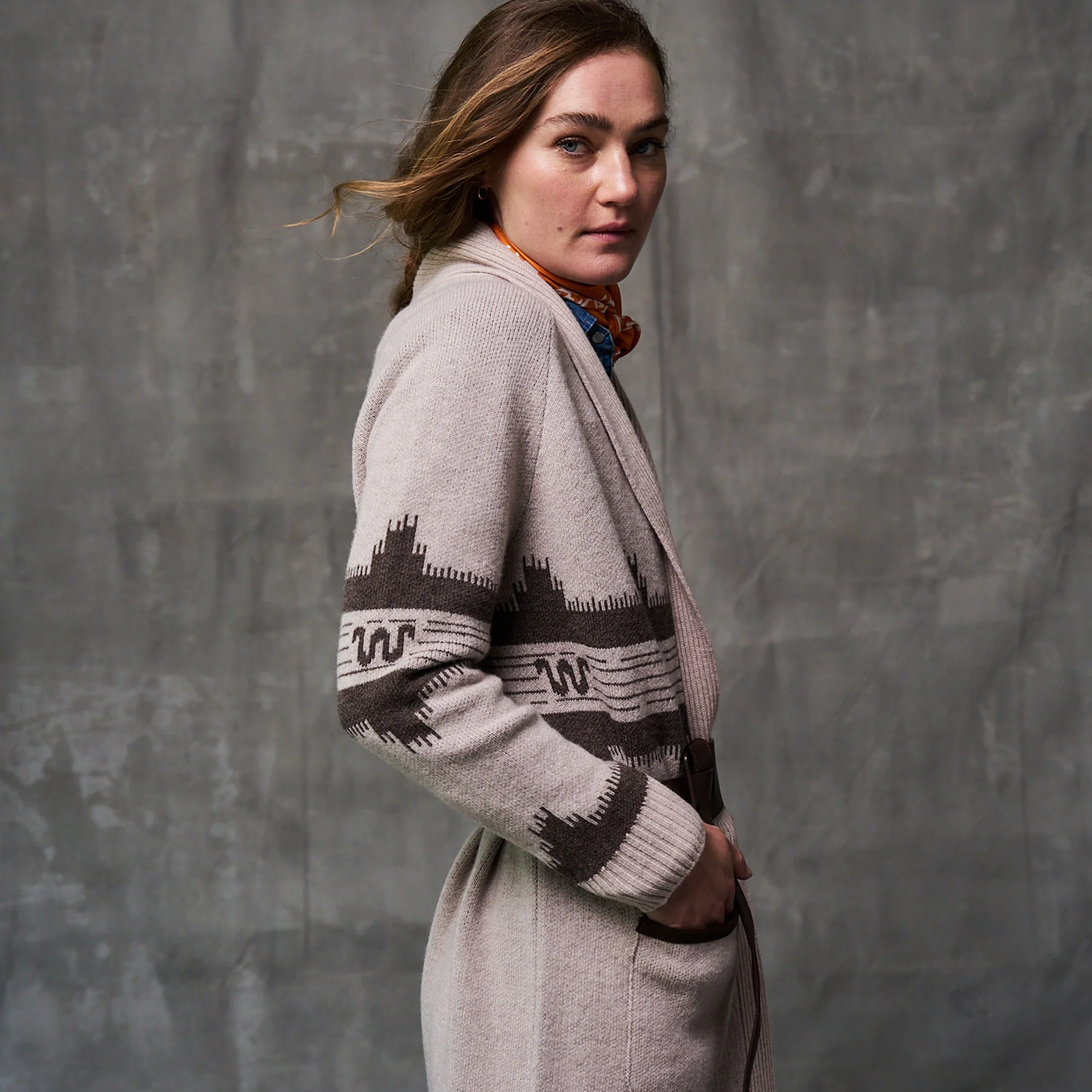 Women's King Ranch Shawl Cardigan - Image 8