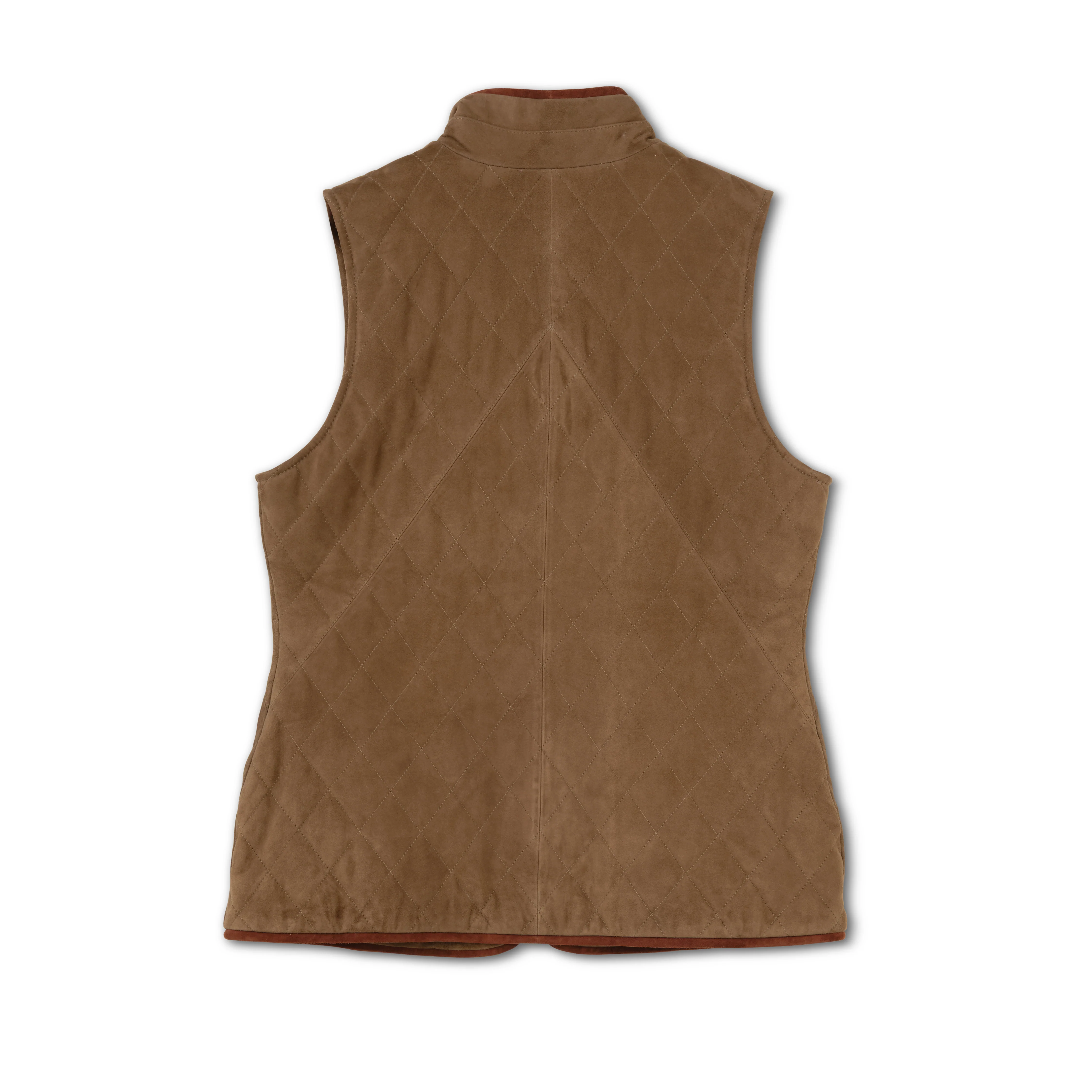 Women's Quilted Goat Suede Ranch Vest - Image 4